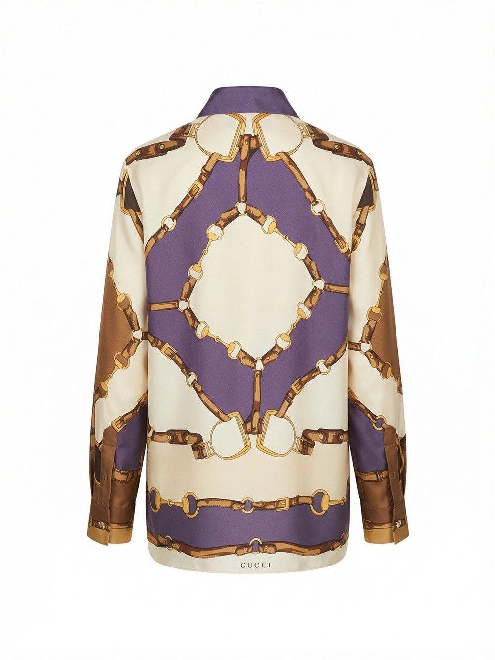 Gucci `Golden Equestrian` Shirt Size L / US 10 / IT 46 - 2 Thumbnail