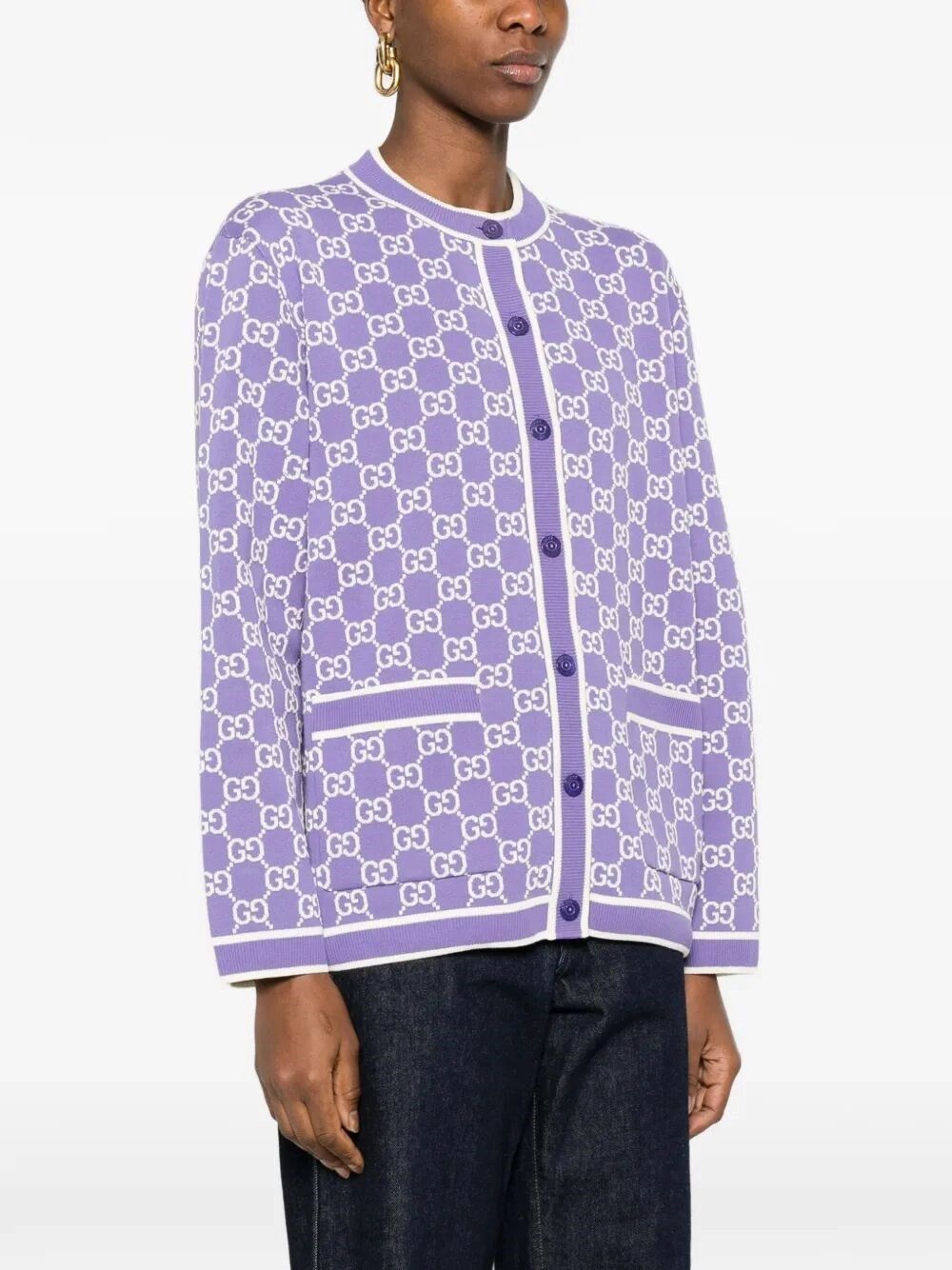 Gucci Long Sleeve Crew-Neck Cardigan Size M / US 6-8 / IT 42-44 - 4 Thumbnail