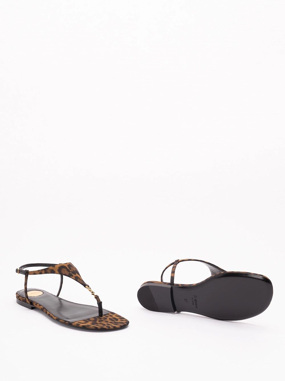 Saint Laurent Paris `Cassandra` Sandals Size US 8 / IT 38 - 4 Thumbnail