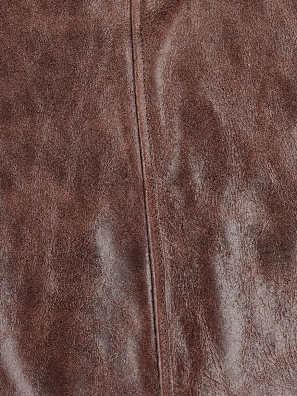 Saint Laurent Paris Leather Skirt Size 28" / US 6 / IT 42 - 3 Thumbnail