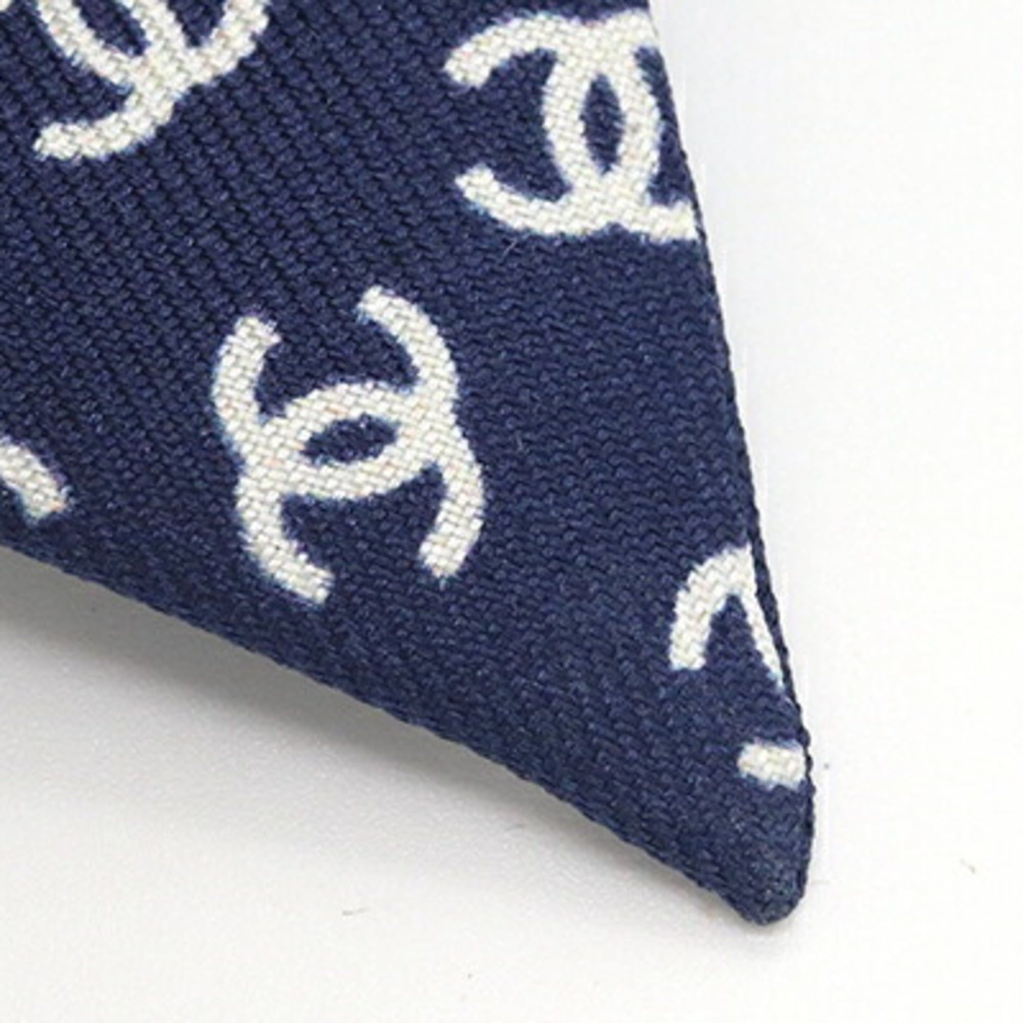 Chanel Chanel Headband AA9409 Navy Silk Hair Coco Mark Ribbon Clip for Women CHANEL Size ONE SIZE - 6 Thumbnail