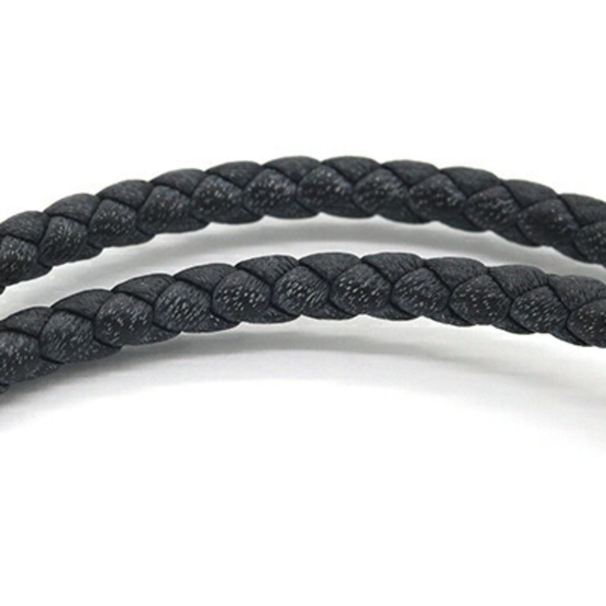 Hermes Hermes Glenan Double Tour Bracelet H071689 Black Gold Veau Swift Metal Bangle Layer Women's HERMES Size ONE SIZE - 5 Thumbnail