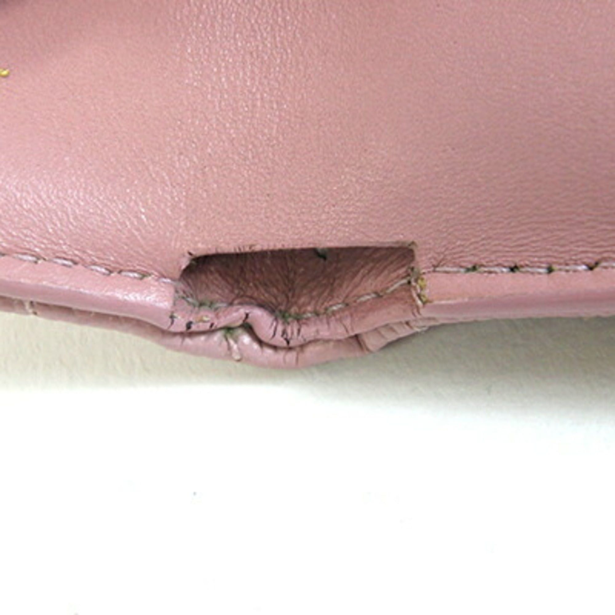 Saint Laurent Paris Saint Laurent Tri-fold Wallet Tiny 505118 Pink Leather Compact Mini Quilted YSL Women's SAINT LAURENT Size ONE SIZE - 9 Thumbnail
