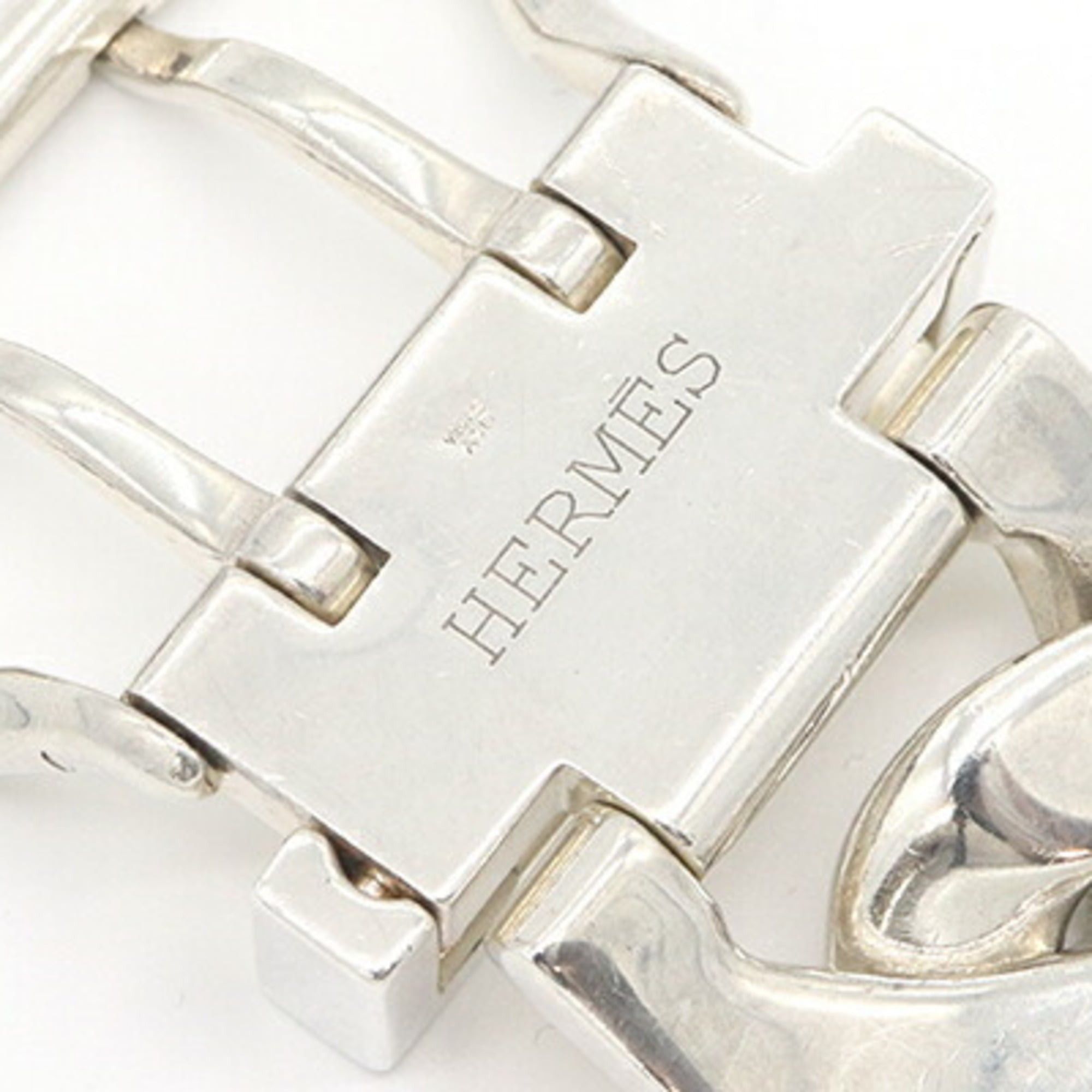 Hermes Hermes Bracelet Boucles Sellier TGM SV Sterling Silver 925 Bangle Old Women's Men's HERMES Size ONE SIZE - 4 Thumbnail