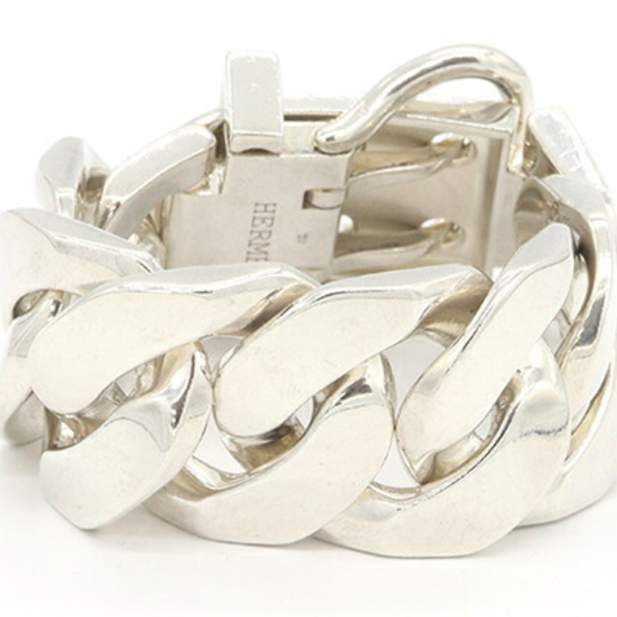 Hermes Hermes Bracelet Boucles Sellier TGM SV Sterling Silver 925 Bangle Old Women's Men's HERMES Size ONE SIZE - 2 Thumbnail