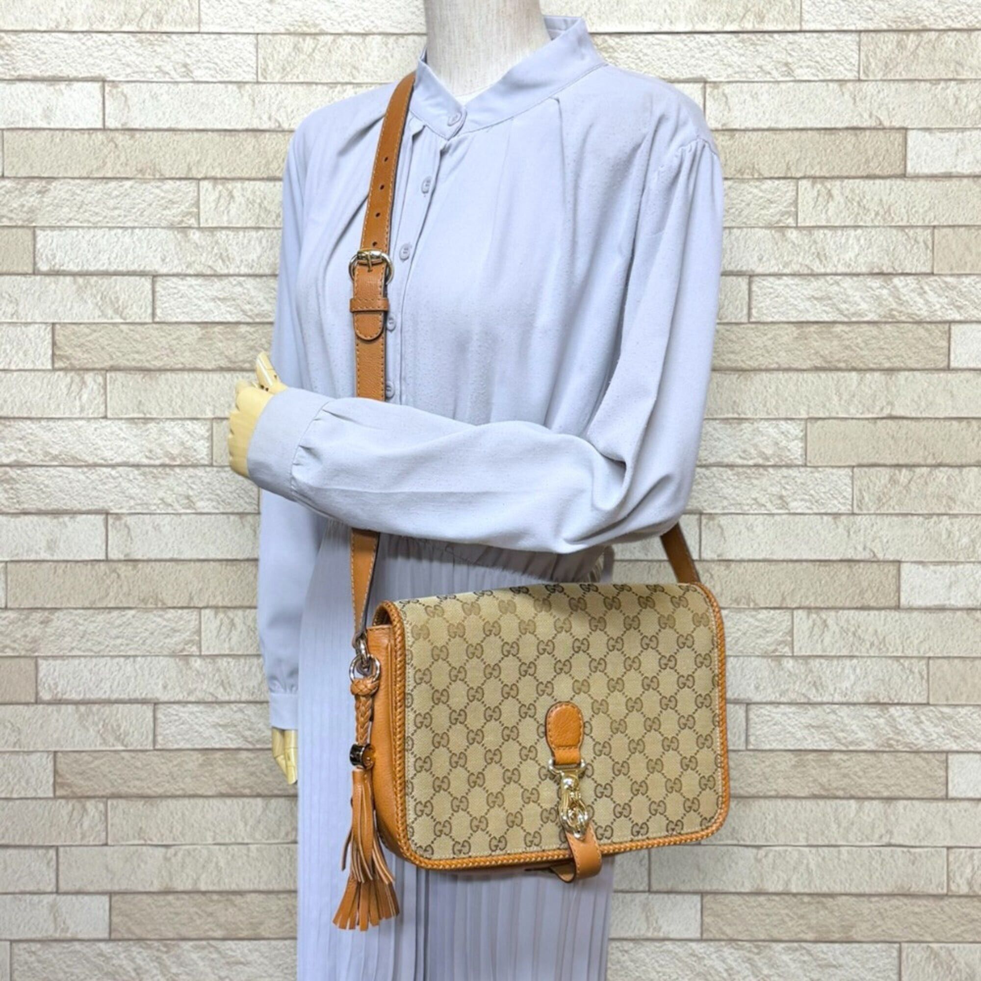 Gucci Gucci Marrakech Shoulder Bag, GG Canvas 257024, Beige, Women's, GUCCI Size ONE SIZE - 2 Thumbnail