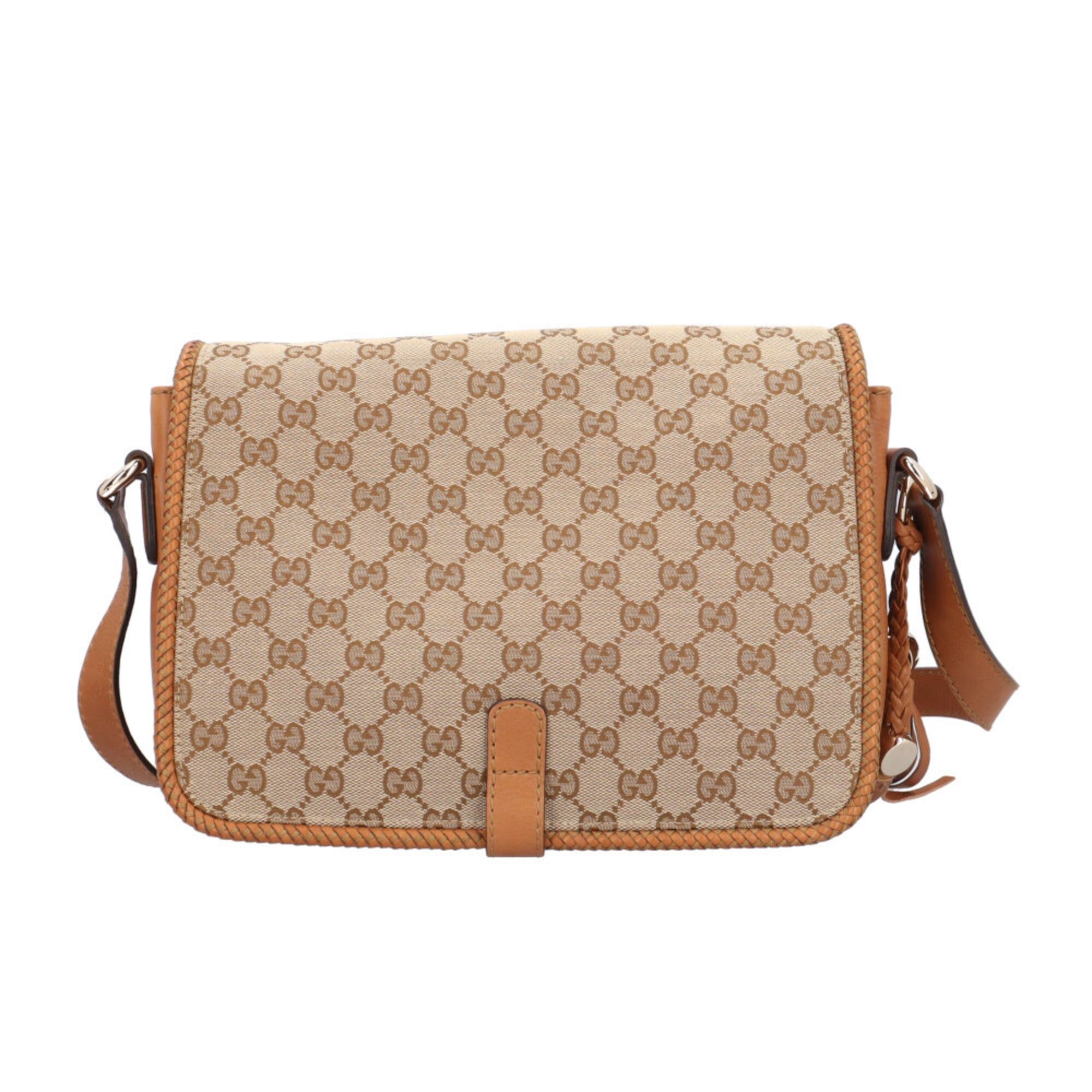 Gucci Gucci Marrakech Shoulder Bag, GG Canvas 257024, Beige, Women's, GUCCI Size ONE SIZE - 3 Thumbnail