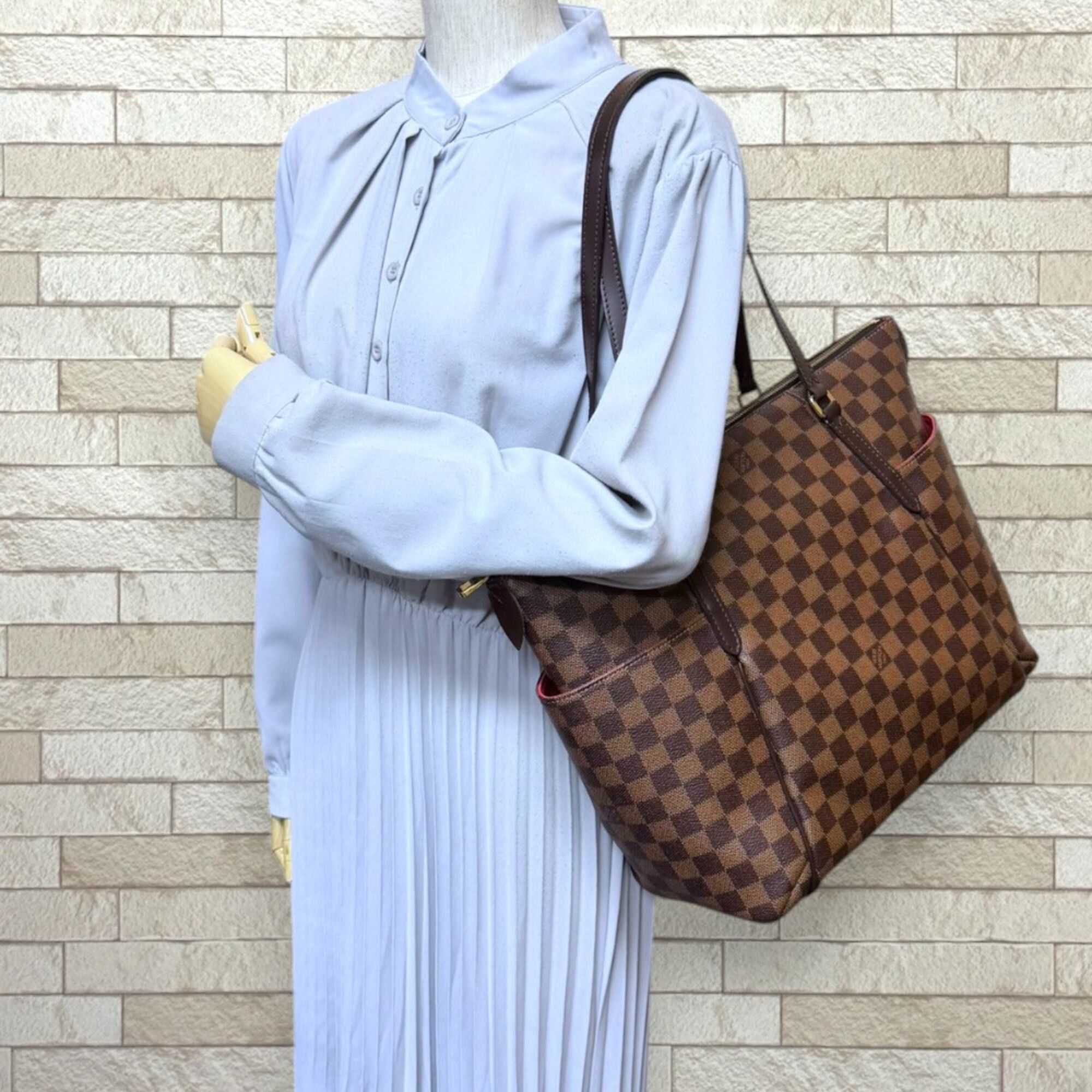 Louis Vuitton Louis Vuitton Totally MM Damier Tote Bag, Canvas N41281 Brown, Women's LOUIS VUITTON Size ONE SIZE - 2 Thumbnail