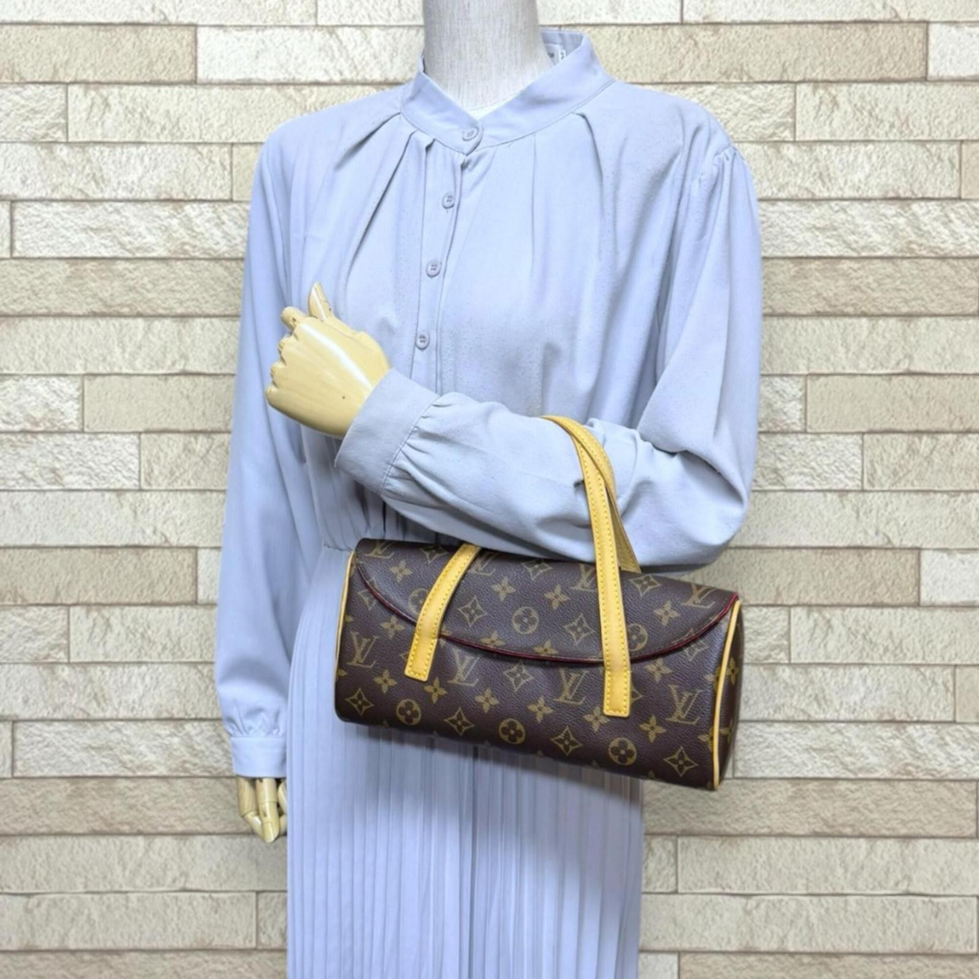 Louis Vuitton Louis Vuitton Sonatine Monogram Handbag, Canvas, M51902, Brown, Women's, LOUIS VUITTON Size ONE SIZE - 2 Thumbnail