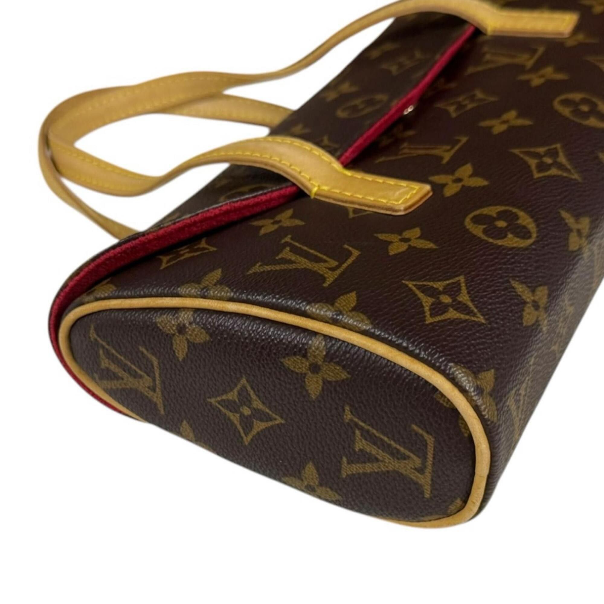 Louis Vuitton Louis Vuitton Sonatine Monogram Handbag, Canvas, M51902, Brown, Women's, LOUIS VUITTON Size ONE SIZE - 9 Thumbnail