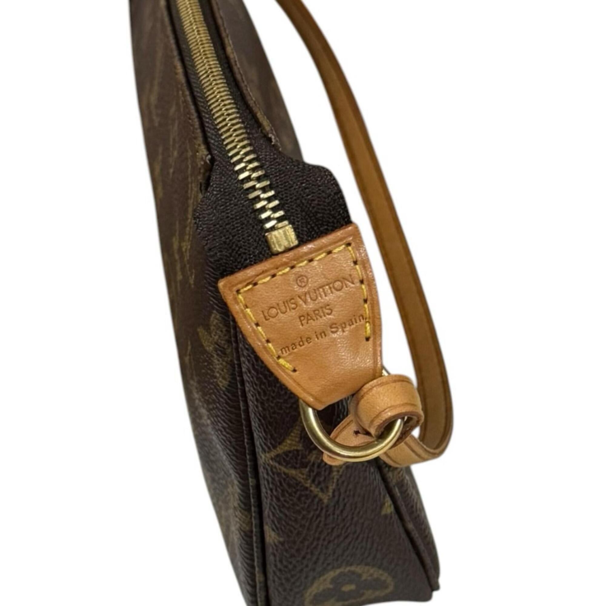 Louis Vuitton Louis Vuitton Pochette Accessoires Monogram Handbag, Canvas M51980 Brown, Women's LOUIS VUITTON Size ONE SIZE - 10 Thumbnail