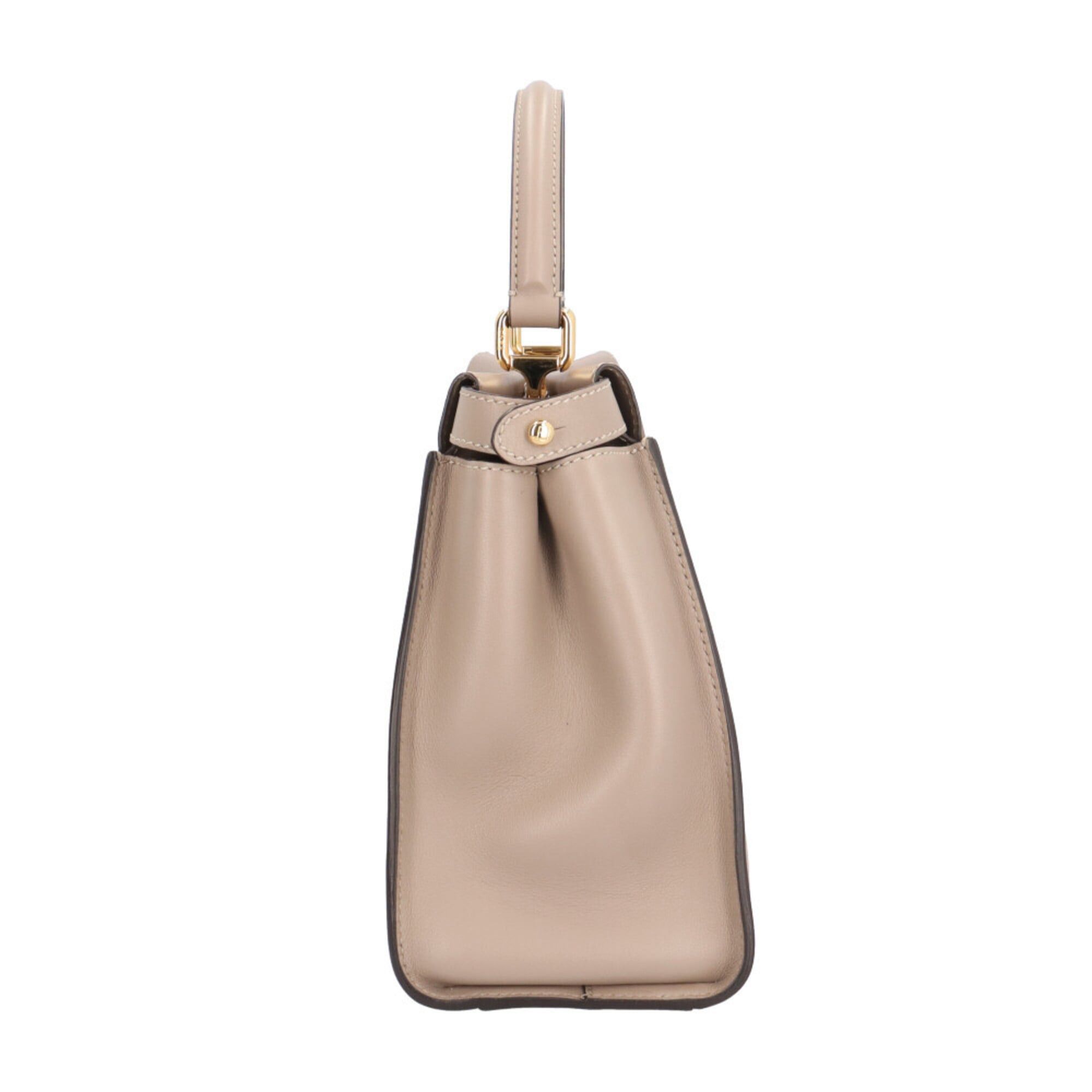 Fendi Fendi Medium Peekaboo Regular Shoulder Bag, Leather 8BN290 Beige, Women's FENDI Size ONE SIZE - 4 Thumbnail