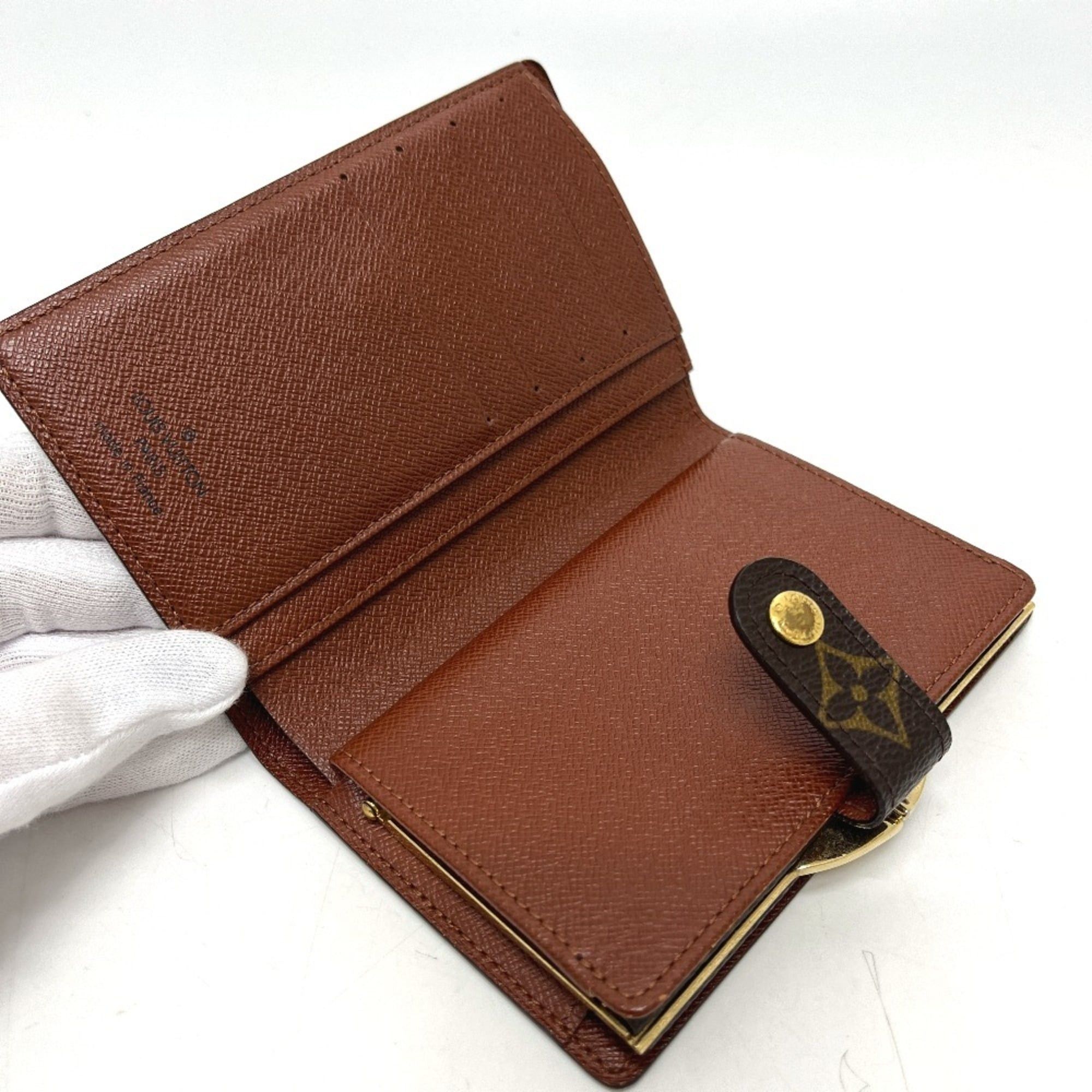 Louis Vuitton LOUIS VUITTON M61663 Monogram Portemonnaie Billet Viennois Wallet, Folding Bi-fold Canvas, Women's, Brown Size ONE SIZE - 6 Thumbnail