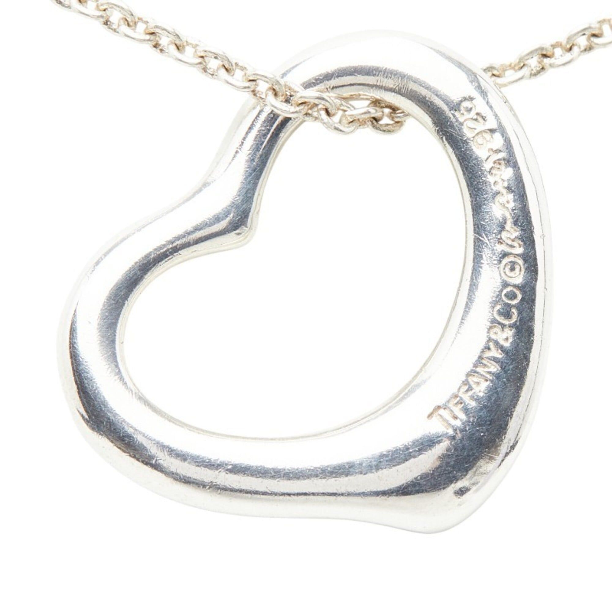 Tiffany & Co. Tiffany & Co. Open Heart Pendant Necklace, SV925 Silver, Women's. Size ONE SIZE - 3 Thumbnail