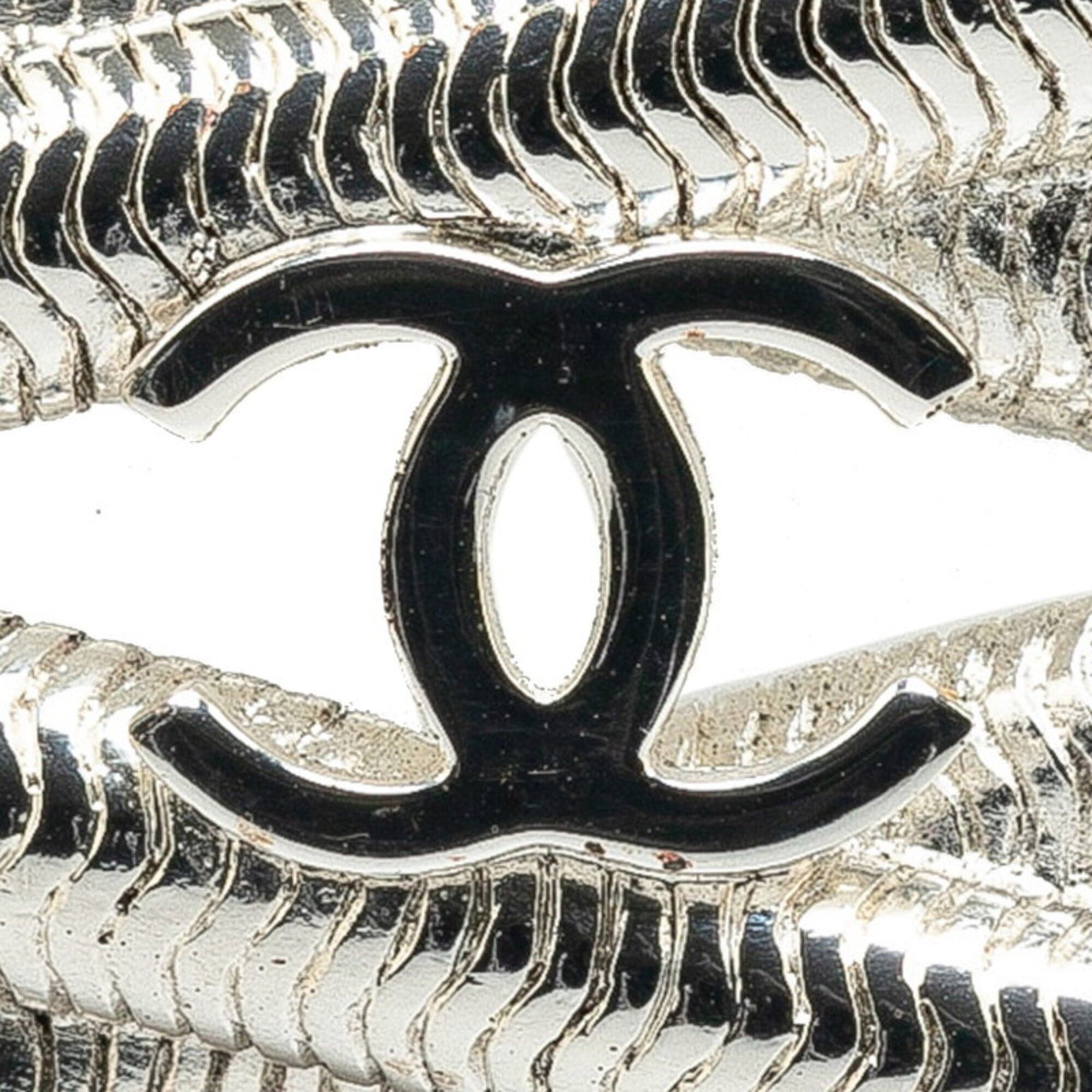 Chanel Chanel Coco Mark Vintage Brooch 97P Rope Motif Silver Metal Women's CHANEL Size ONE SIZE - 5 Thumbnail