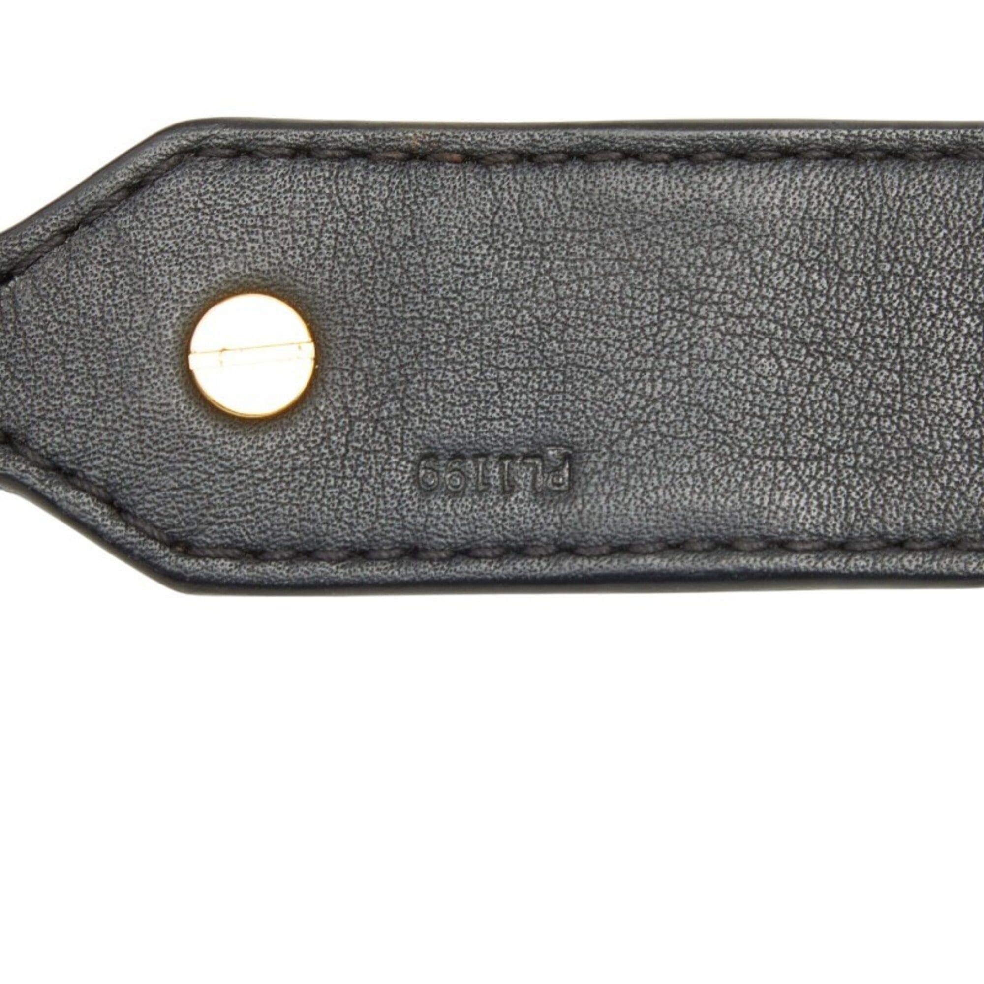 Louis Vuitton Louis Vuitton Monogram Shoulder Strap J02331 Brown Black Leather Women's LOUIS VUITTON Size ONE SIZE - 5 Thumbnail