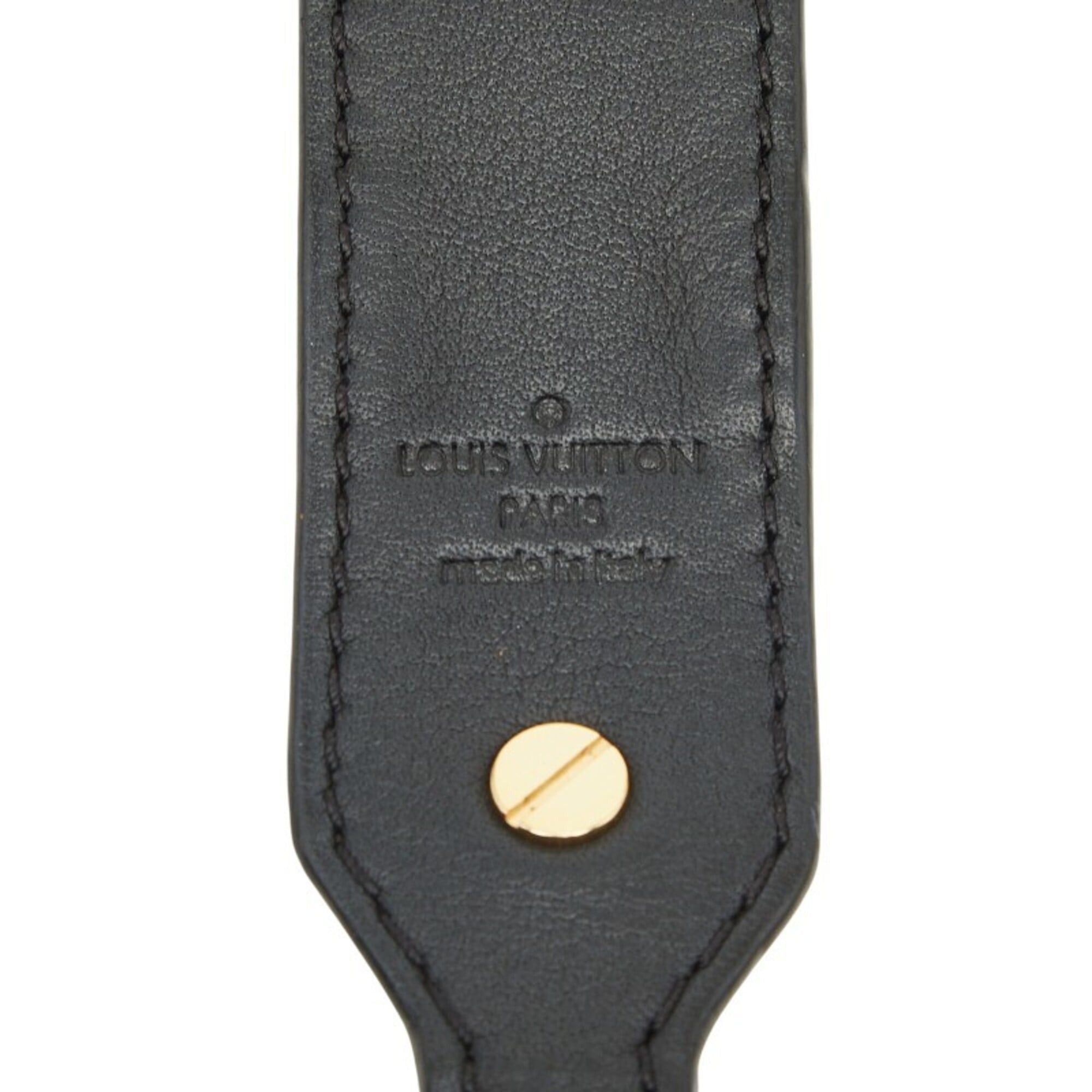 Louis Vuitton Louis Vuitton Monogram Shoulder Strap J02331 Brown Black Leather Women's LOUIS VUITTON Size ONE SIZE - 6 Thumbnail