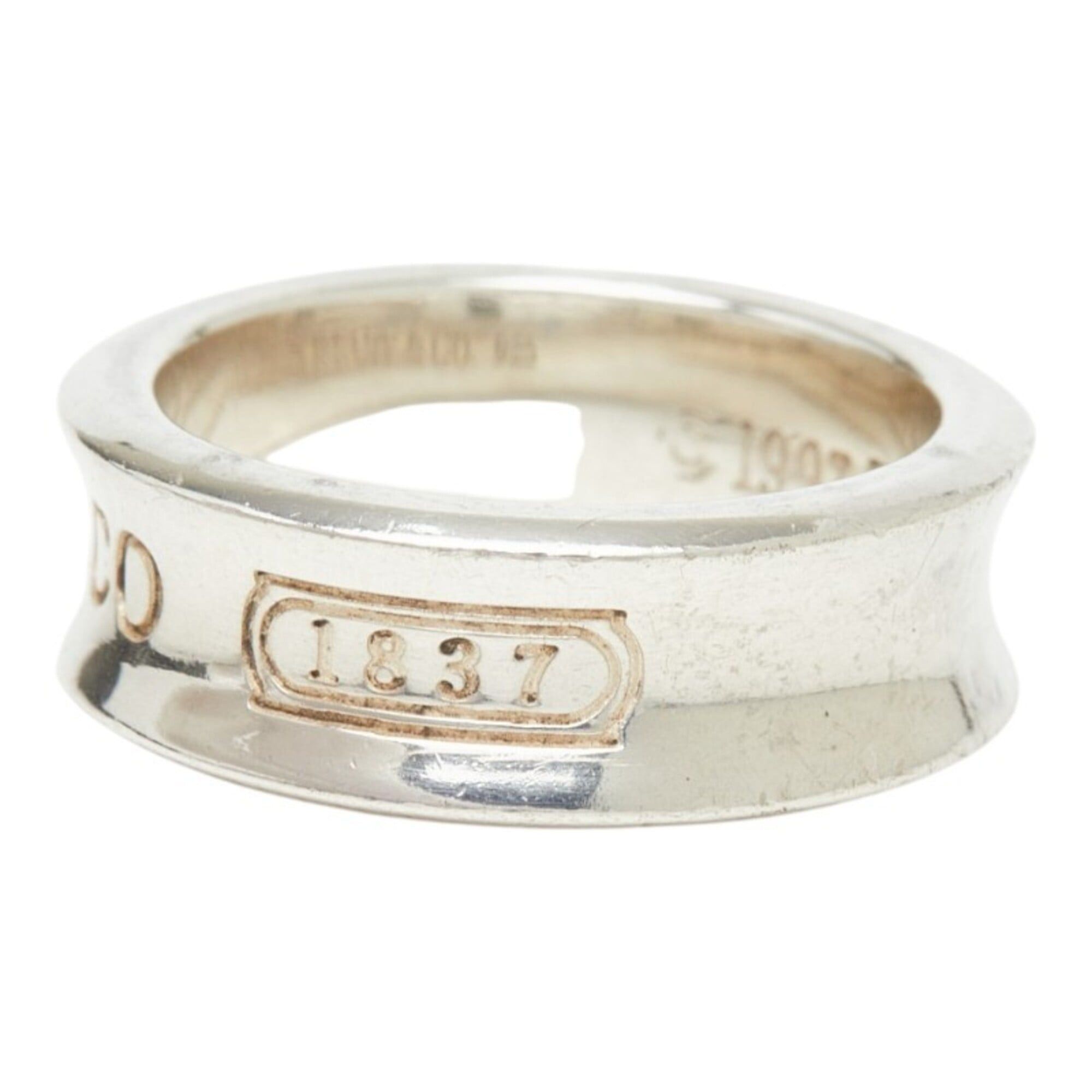 Tiffany & Co. Tiffany & Co. 1837 Narrow Ring, Sterling Silver (SV925), Women's Ring. Size ONE SIZE - 3 Thumbnail