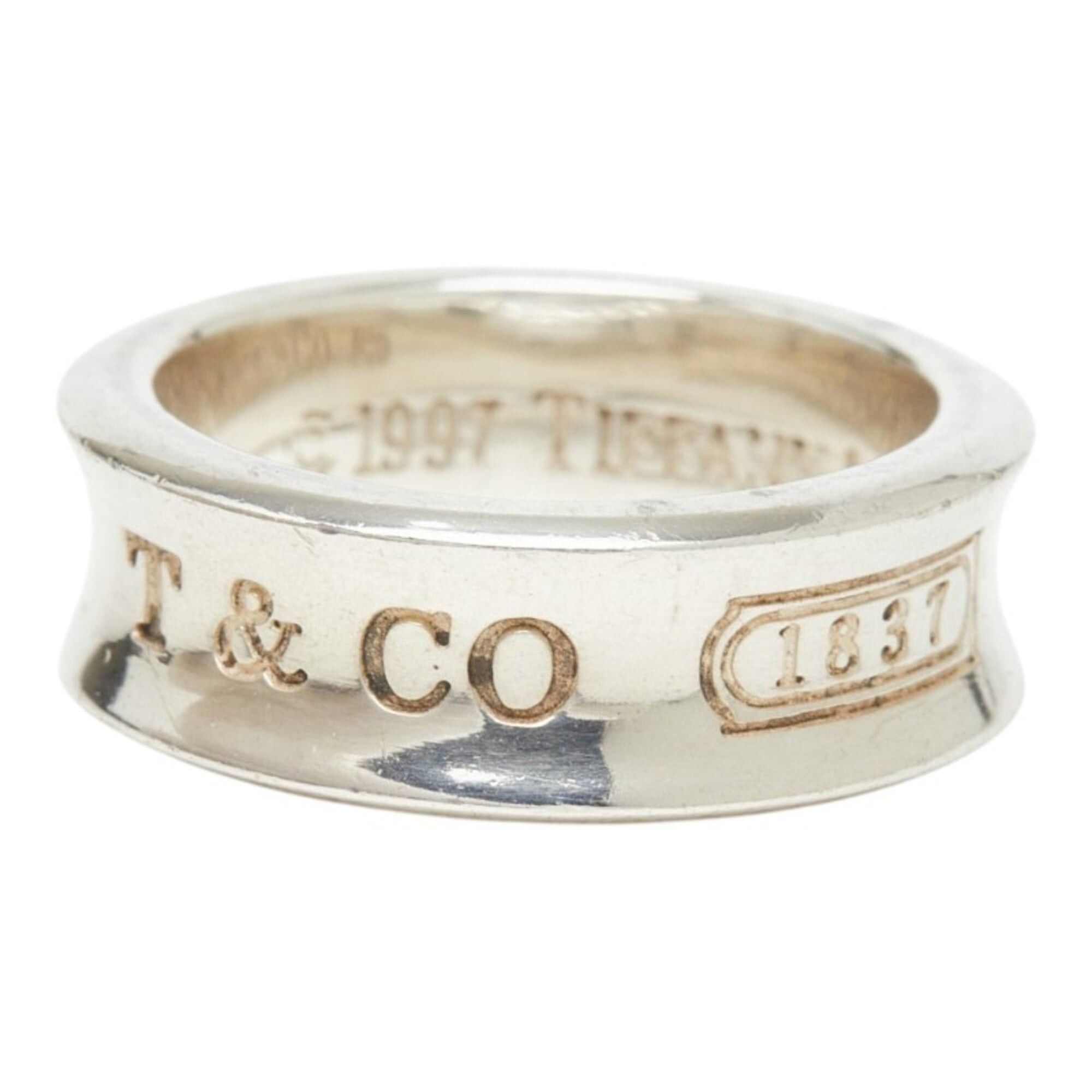 Tiffany & Co. Tiffany & Co. 1837 Narrow Ring, Sterling Silver (SV925), Women's Ring. Size ONE SIZE - 2 Thumbnail