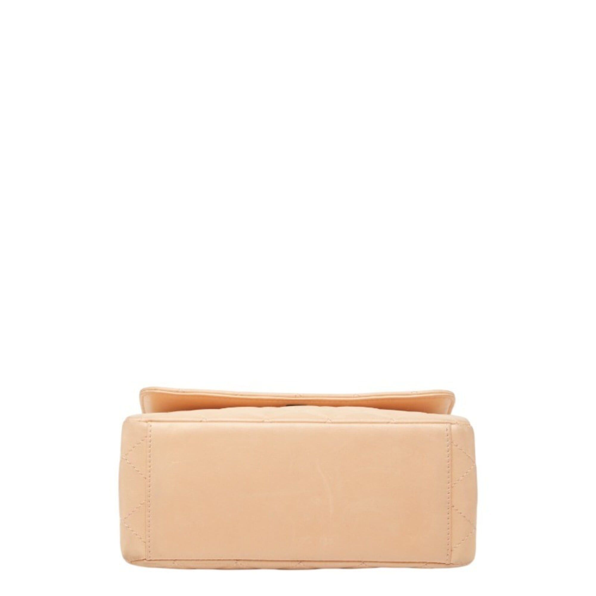 Chanel Chanel Matelassé Coco Mark Chain Shoulder Bag Handbag Pink Beige Lambskin Plastic Women's CHANEL Size ONE SIZE - 3 Thumbnail