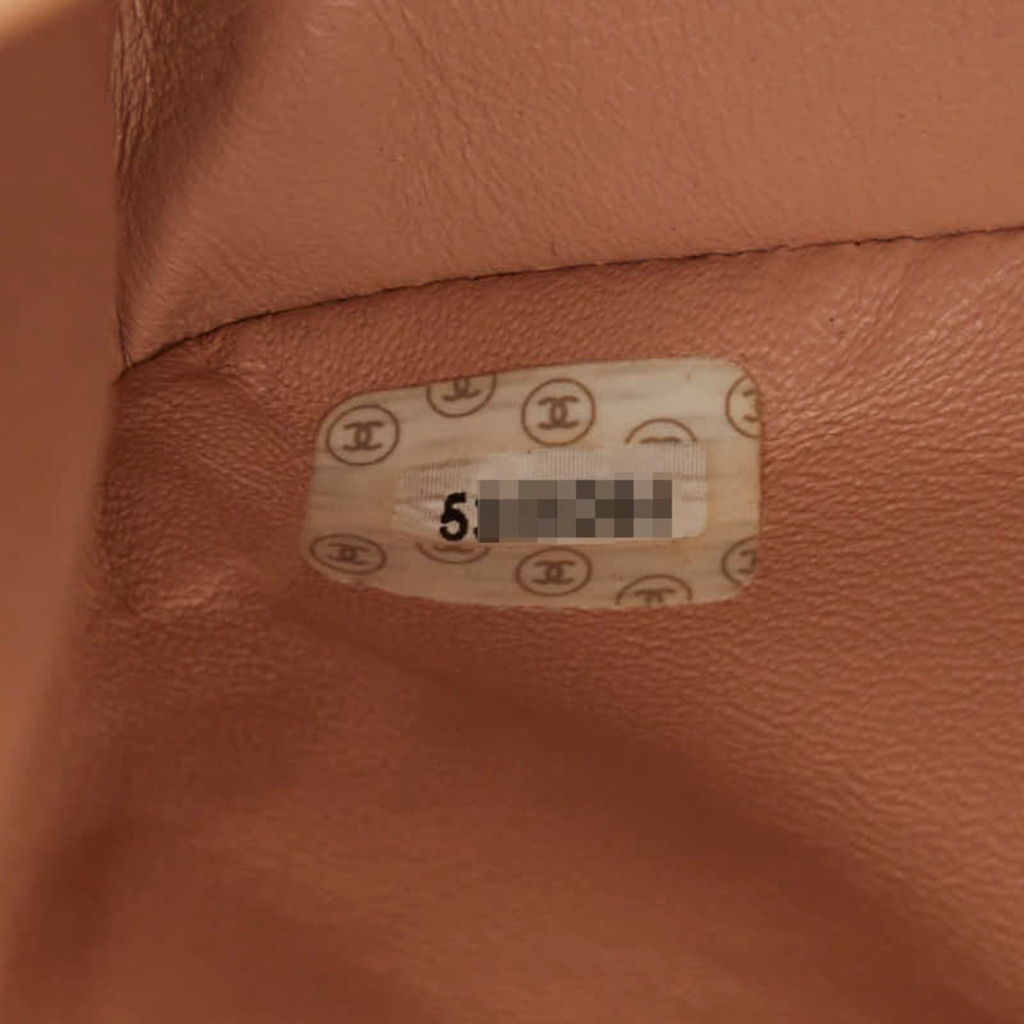 Chanel Chanel Matelassé Coco Mark Chain Shoulder Bag Handbag Pink Beige Lambskin Plastic Women's CHANEL Size ONE SIZE - 10 Thumbnail
