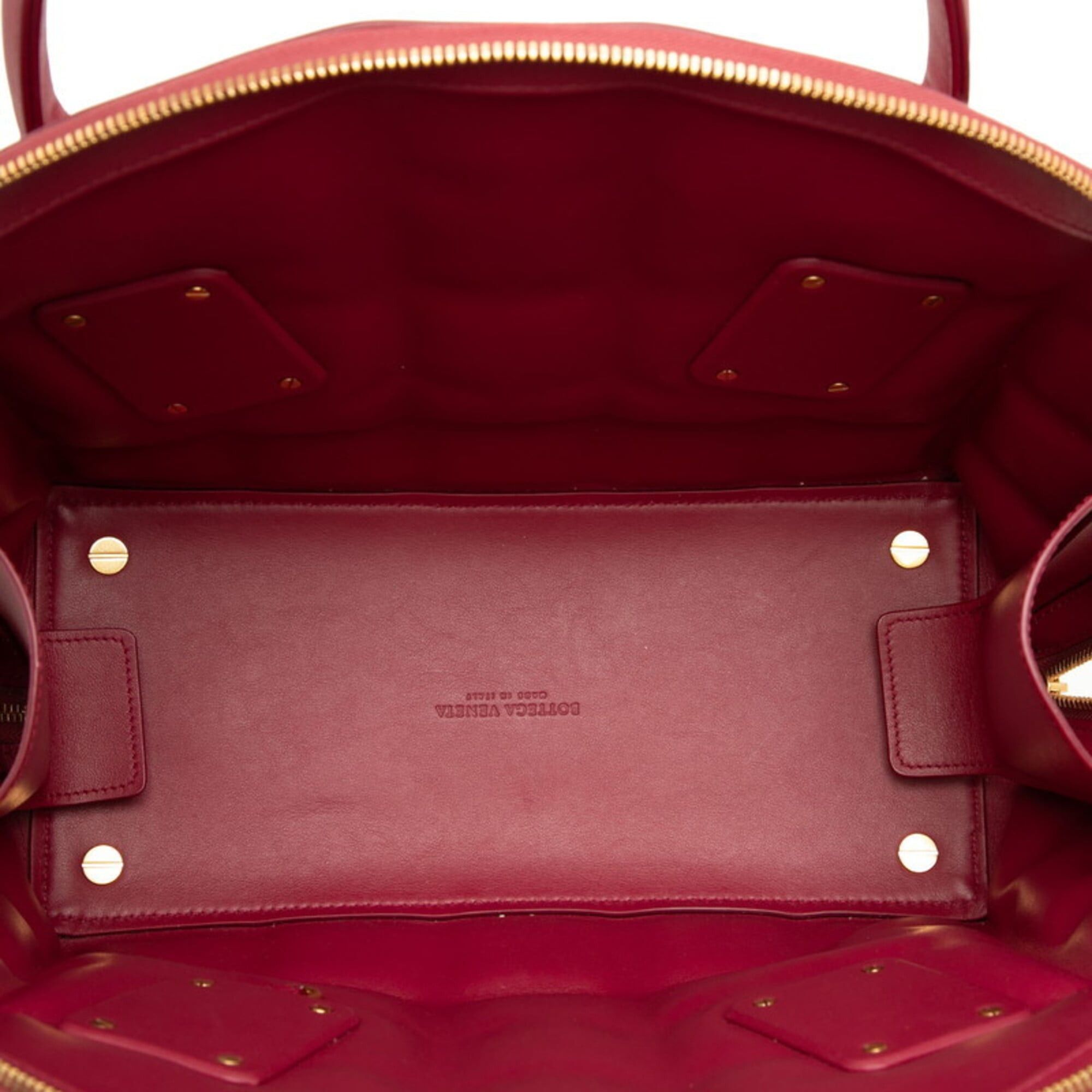 Bottega Veneta Bottega Veneta The Swoop Handbag Shoulder Bag 2-Way Red Leather Women's BOTTEGAVENETA Size ONE SIZE - 4 Thumbnail