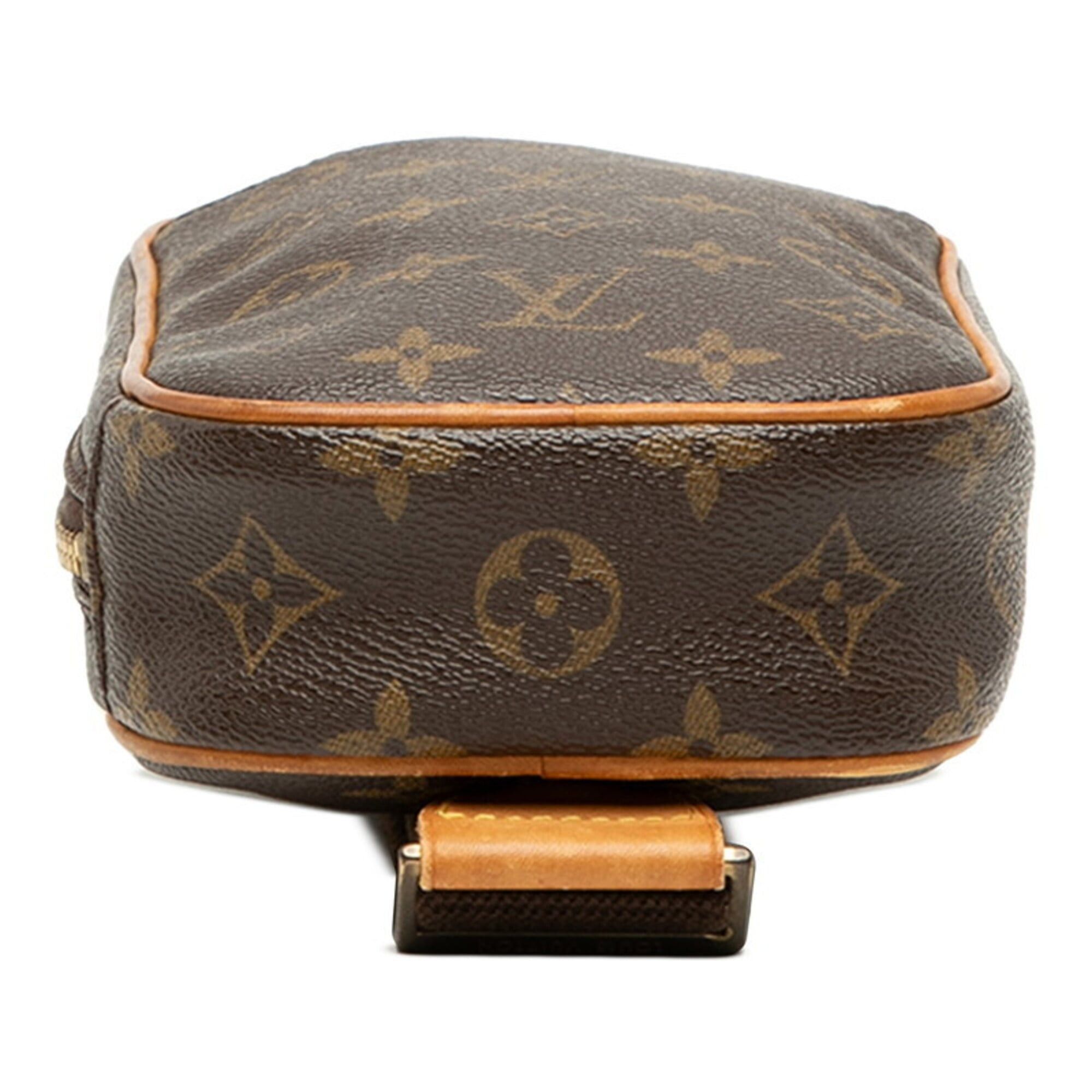 Louis Vuitton Louis Vuitton Monogram Pochette Gange Body Bag Waist M51870 Brown Leather Women's LOUIS VUITTON Size ONE SIZE - 3 Thumbnail