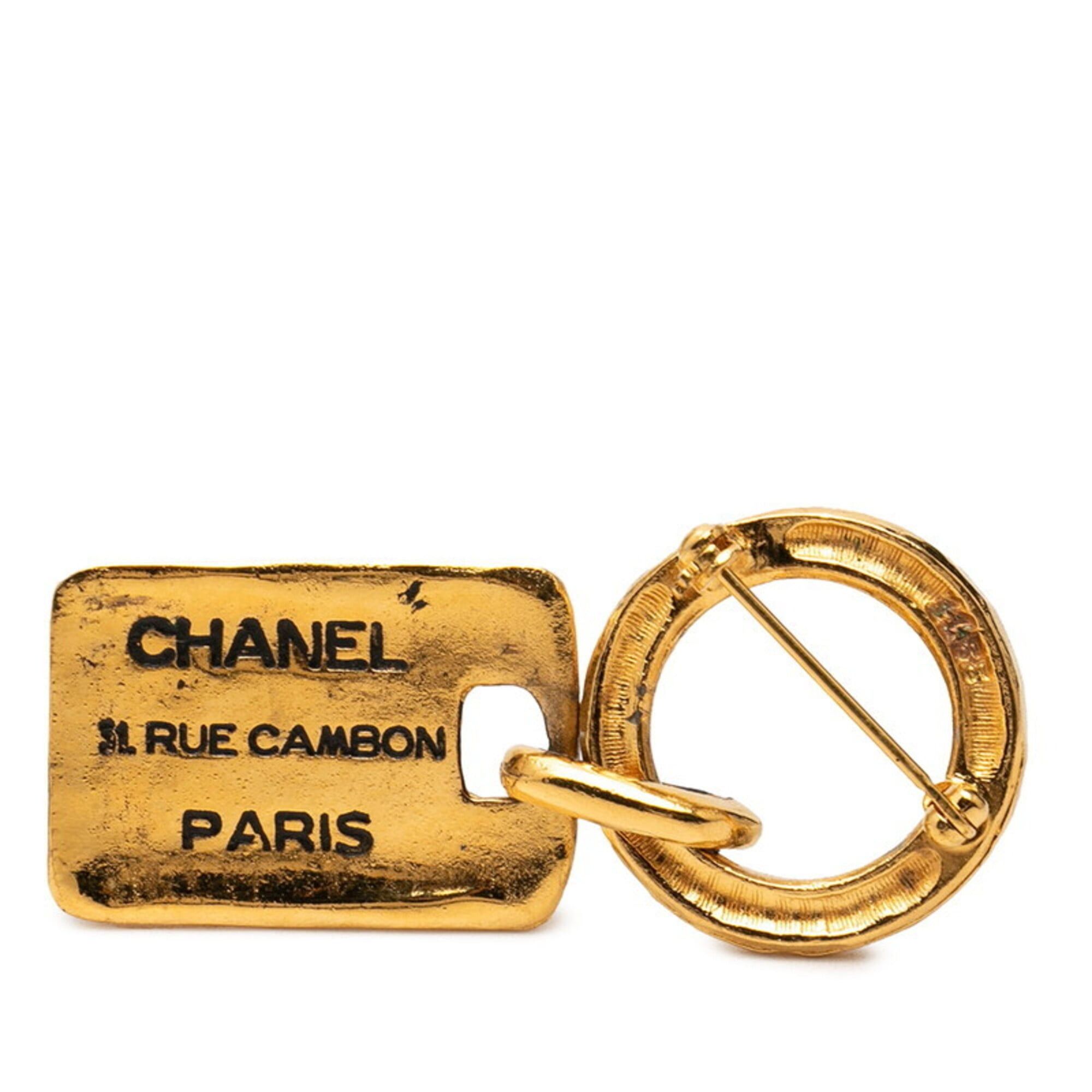 Chanel Chanel Coco Mark 31 RUE CAMBON PARIS Brooch Gold Plated Women's CHANEL Size ONE SIZE - 2 Thumbnail