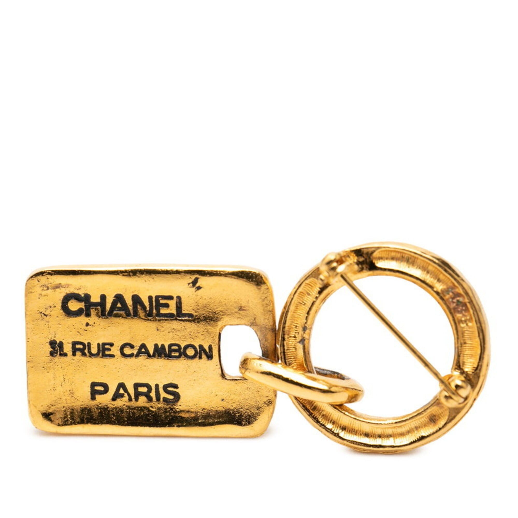 Chanel Chanel Coco Mark 31 RUE CAMBON PARIS Brooch Gold Plated Women's CHANEL Size ONE SIZE - 3 Thumbnail