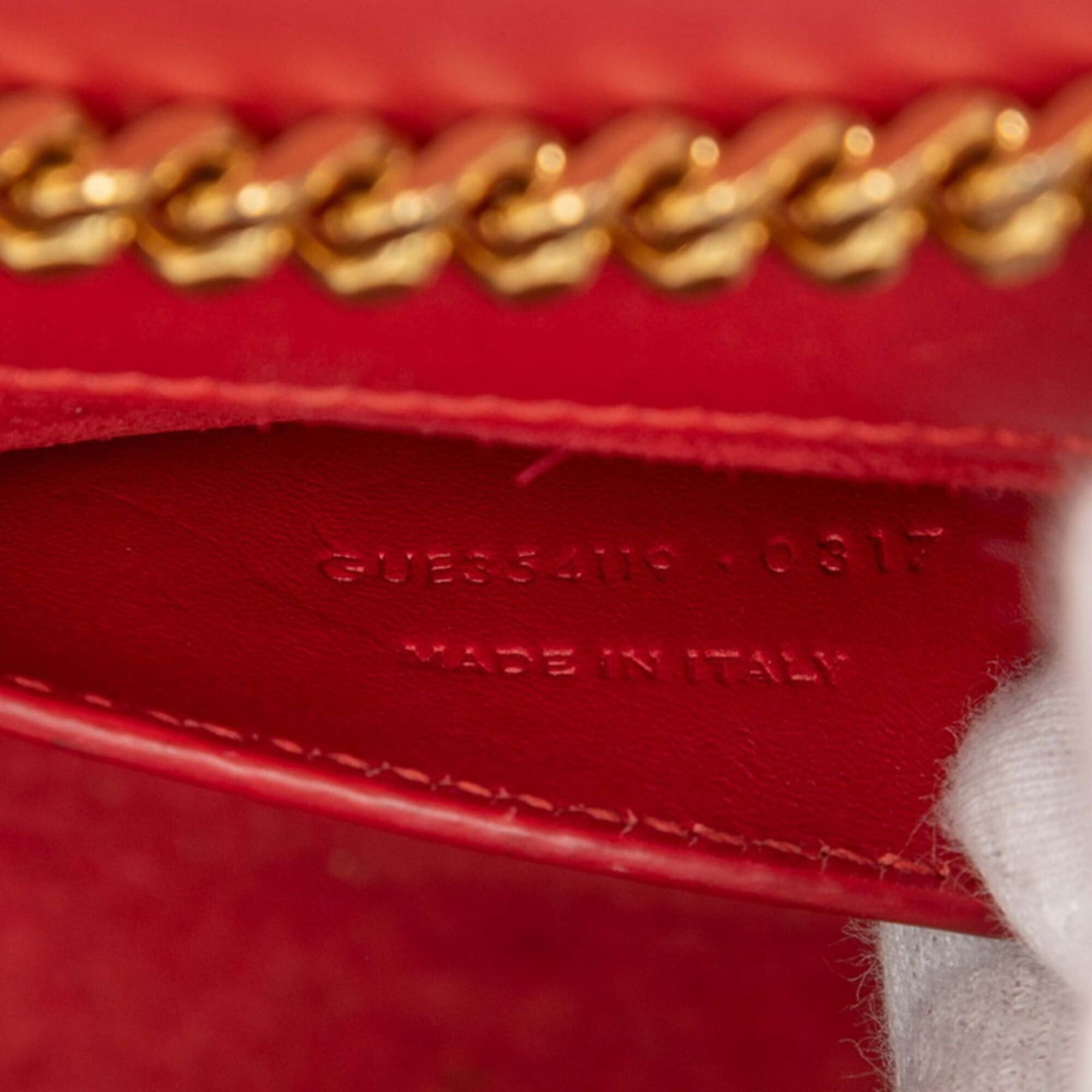 Saint Laurent Paris Saint Laurent Kate Tassel Medium YSL Logo Chain Shoulder Bag, Red Leather, Women's. Size ONE SIZE - 6 Thumbnail