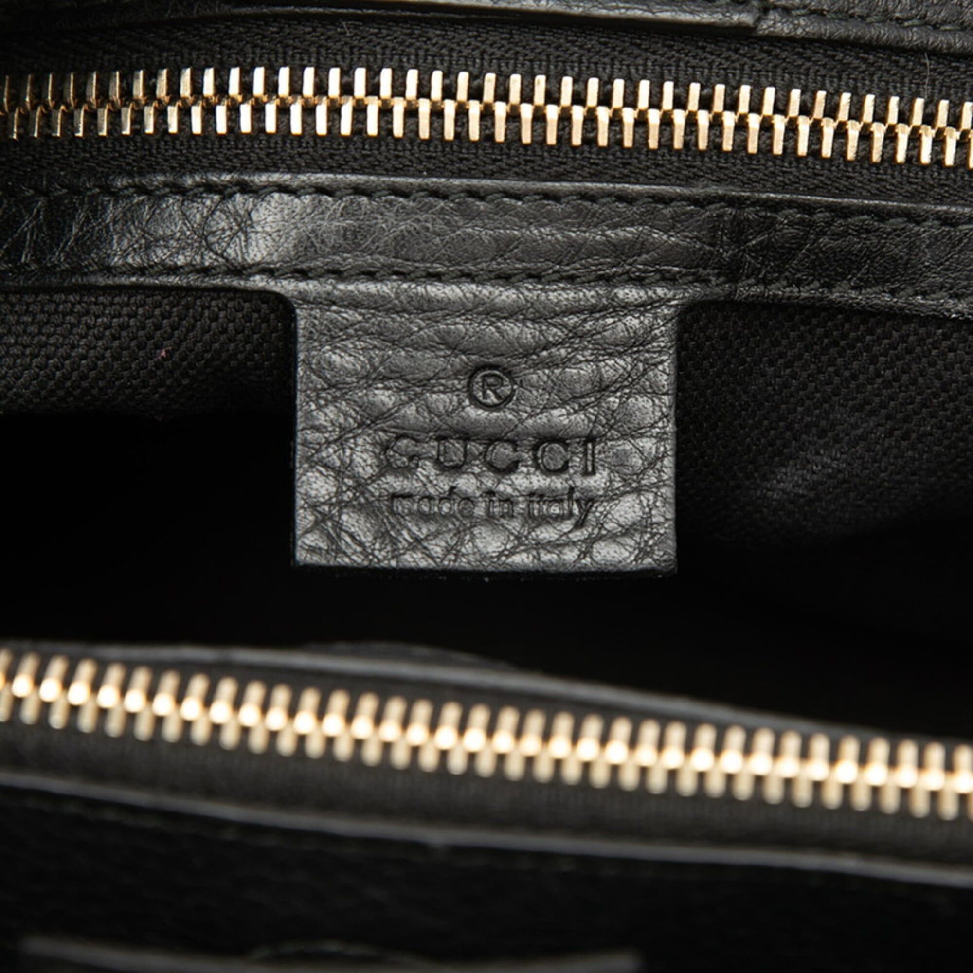 Gucci Gucci Bamboo Handbag Shoulder Bag 2WAY 323660 Black Leather Women's GUCCI Size ONE SIZE - 5 Thumbnail