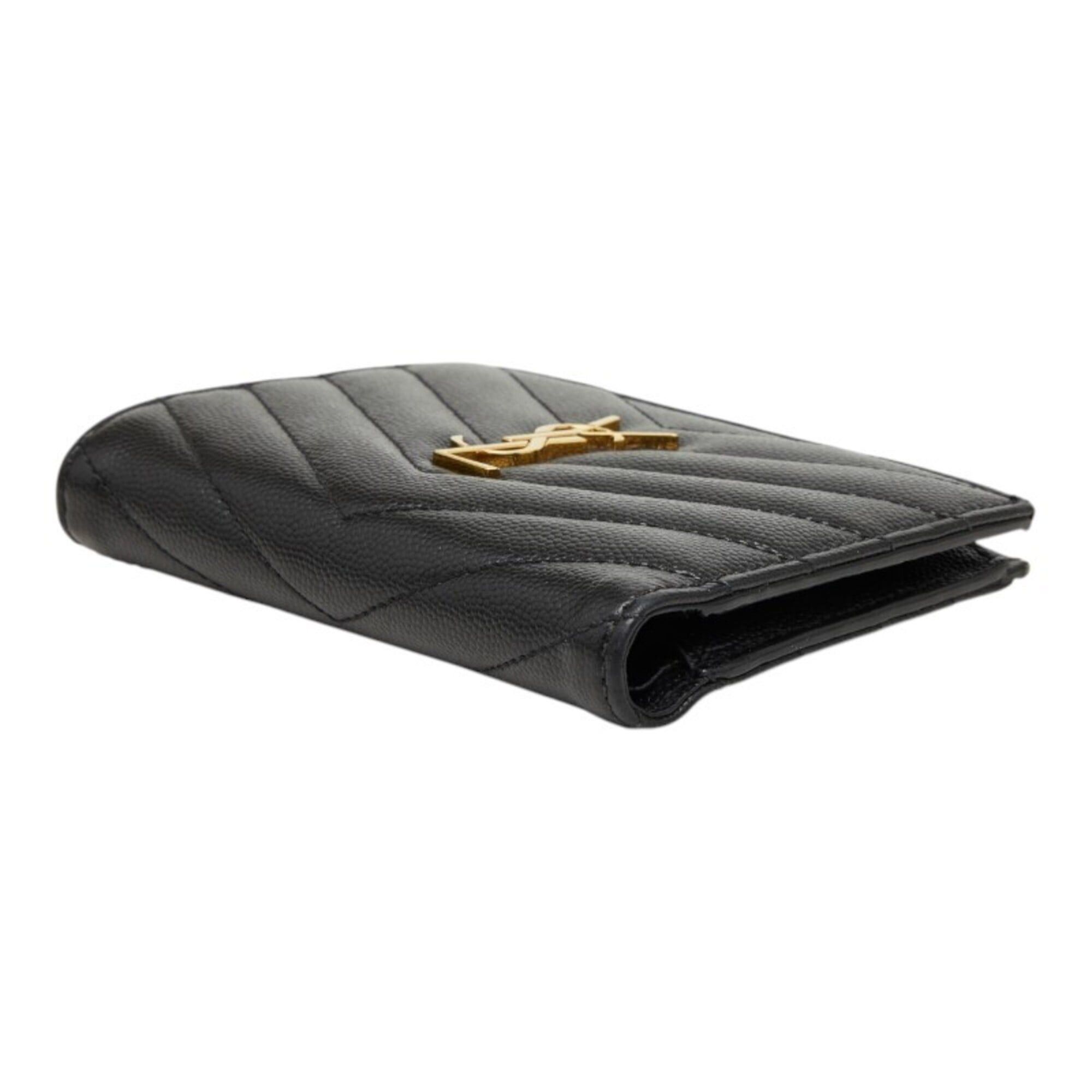 Saint Laurent Paris Saint Laurent Monogram 2-Part Zip Wallet, Bi-fold 668287, Black, Free-Tanned Leather, Women's, SAINT LAURENT Size ONE SIZE - 4 Thumbnail