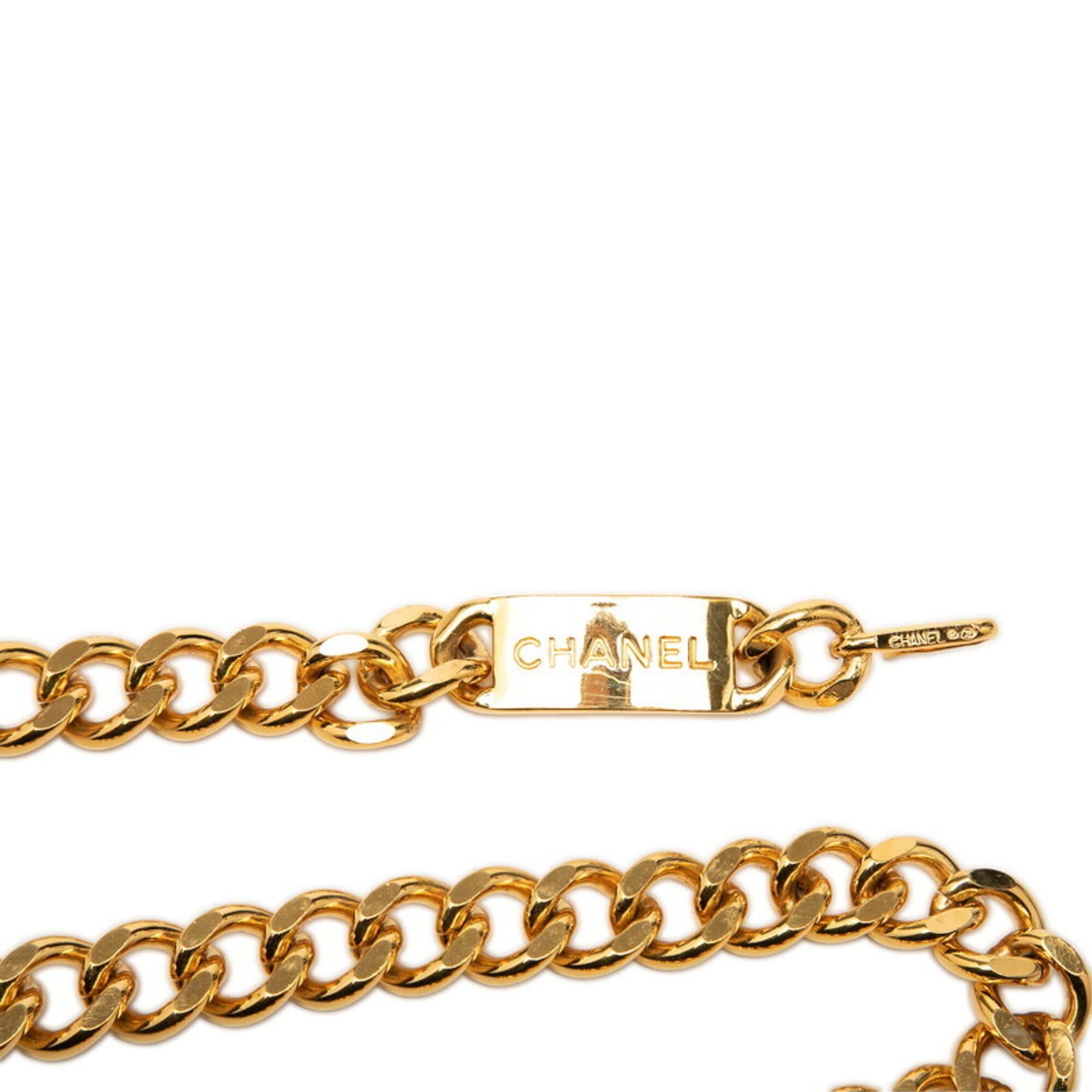 Chanel Chanel Coco Mark 31 RUE CAMBON PARIS Chain Belt Logo Plate Gold Plated Women's CHANEL Size ONE SIZE - 3 Thumbnail