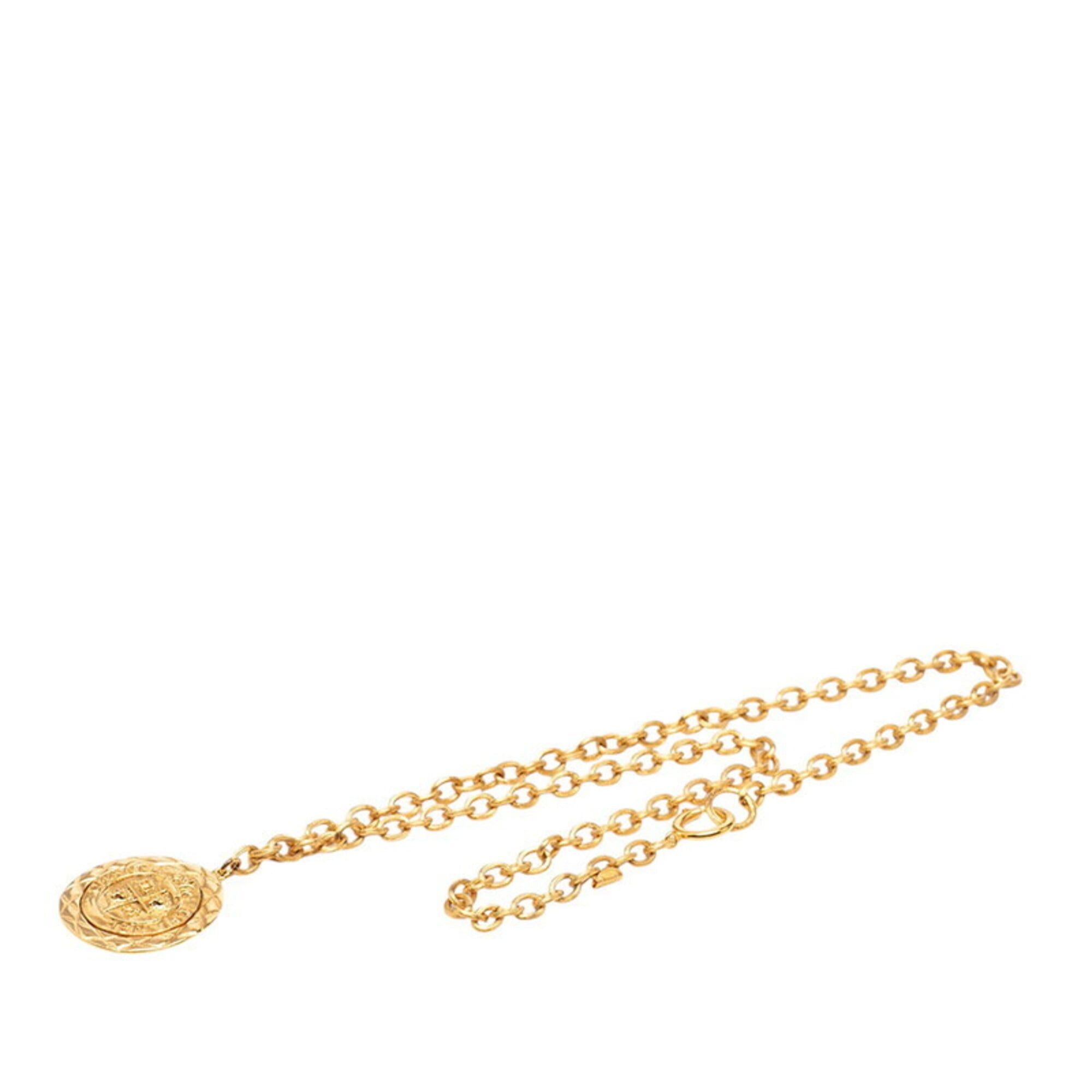 Chanel Chanel Coco Mark Lion Crown Necklace Gold Plated Women's CHANEL Size ONE SIZE - 3 Thumbnail