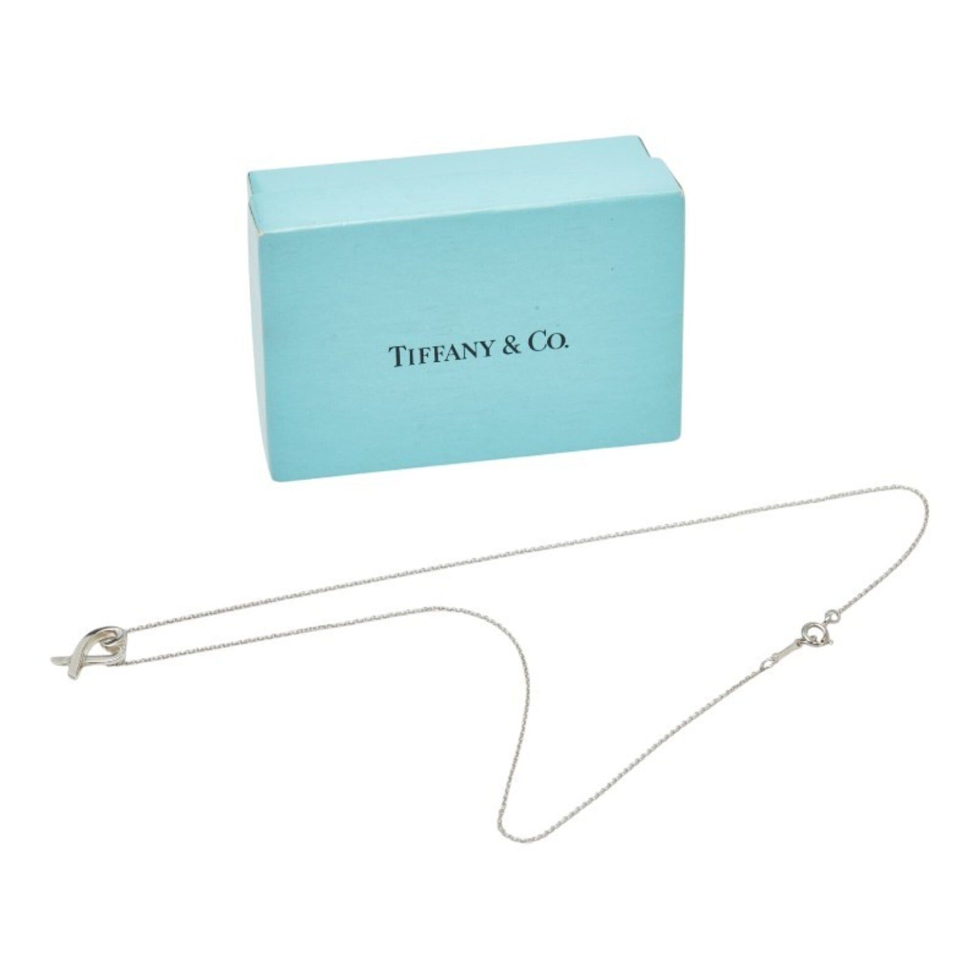 Tiffany & Co. Tiffany & Co. Paloma Picasso Loving Heart Chain Pendant Necklace, SV925 Silver, Women's. Size ONE SIZE - 8 Thumbnail