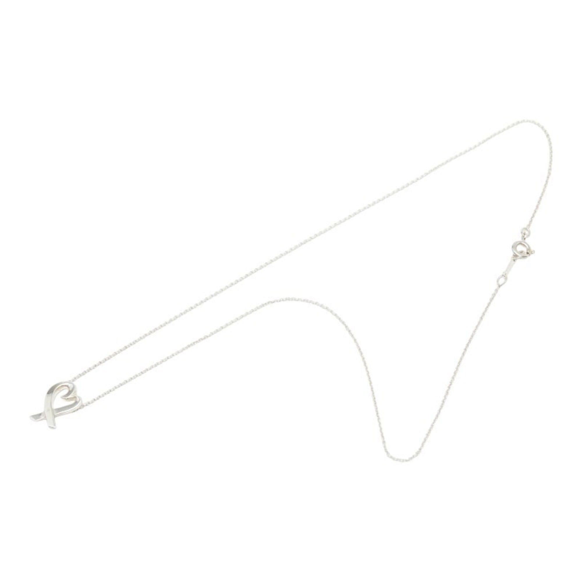 Tiffany & Co. Tiffany & Co. Paloma Picasso Loving Heart Chain Pendant Necklace, SV925 Silver, Women's. Size ONE SIZE - 4 Thumbnail