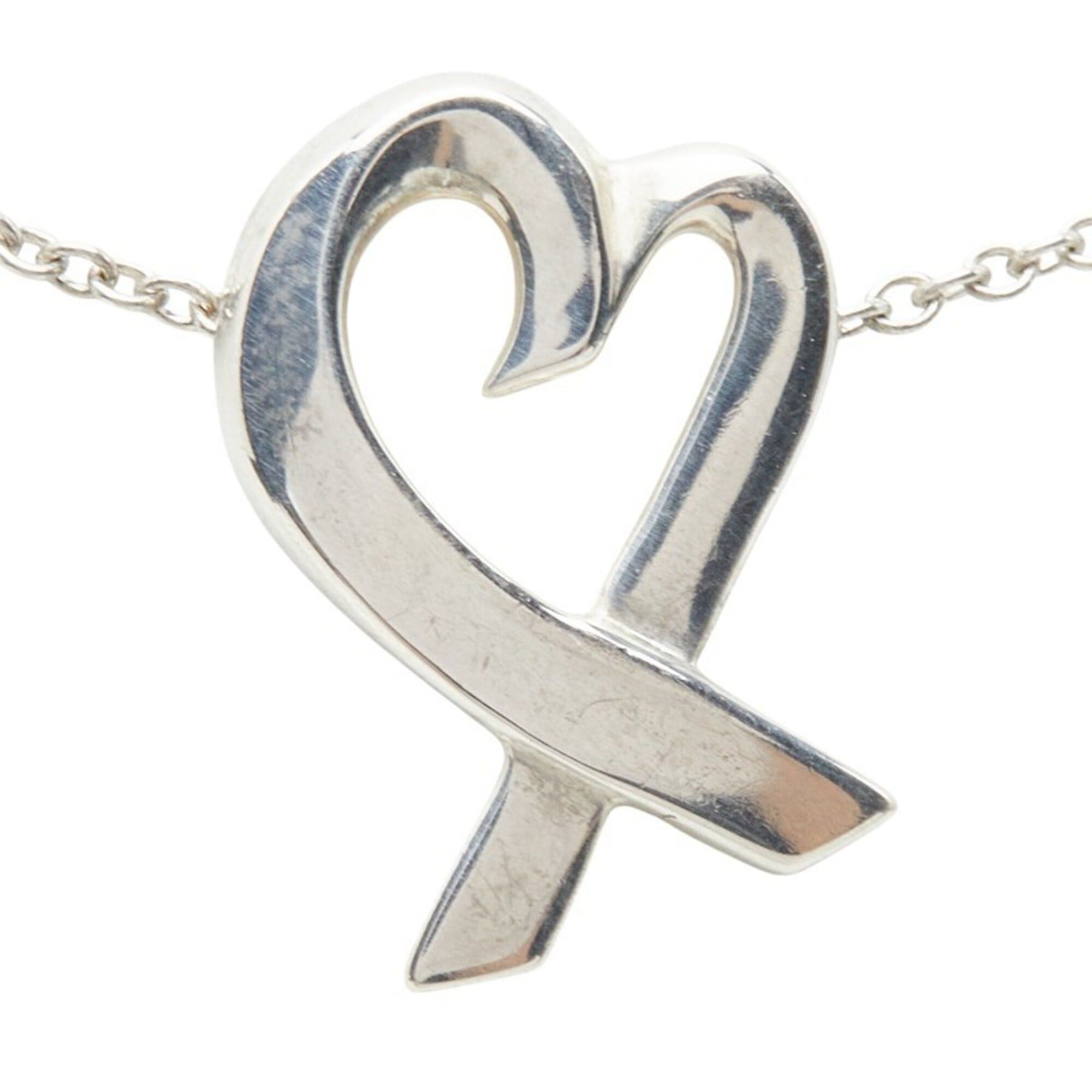 Tiffany & Co. Tiffany & Co. Paloma Picasso Loving Heart Chain Pendant Necklace, SV925 Silver, Women's. Size ONE SIZE - 2 Thumbnail