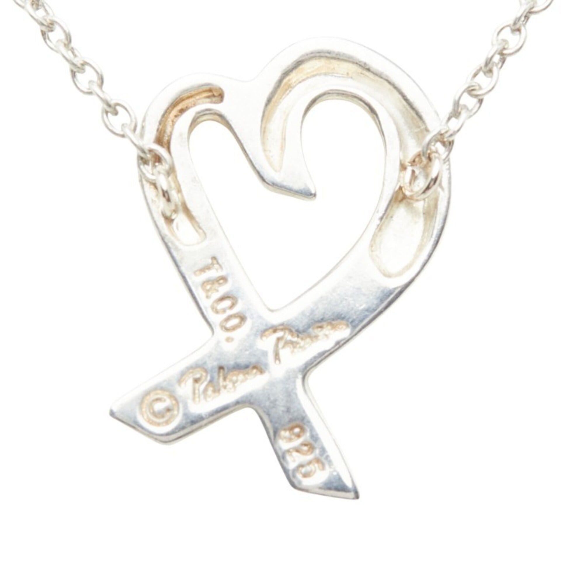 Tiffany & Co. Tiffany & Co. Paloma Picasso Loving Heart Chain Pendant Necklace, SV925 Silver, Women's. Size ONE SIZE - 3 Thumbnail