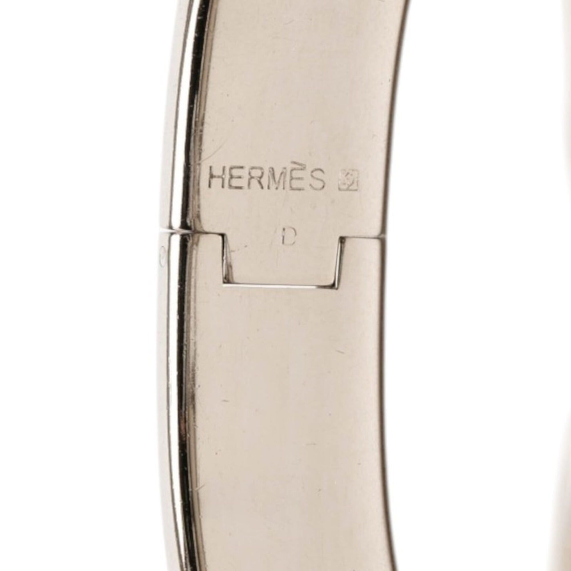 Hermes Hermes Click H PM Bracelet, Silver, Ivory, Metal Enamel, Women's HERMES Size ONE SIZE - 4 Thumbnail