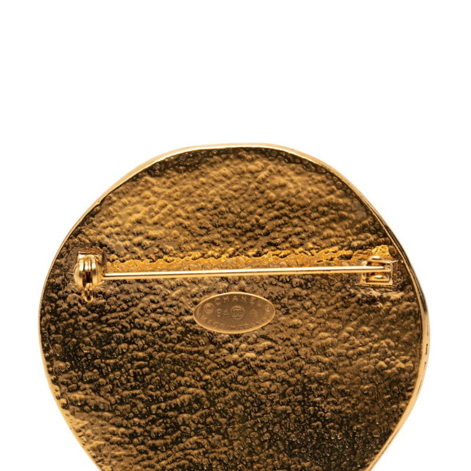 Chanel Chanel Coco Mark Logo Sun Vintage Brooch Gold Plated Women's CHANEL Size ONE SIZE - 3 Thumbnail