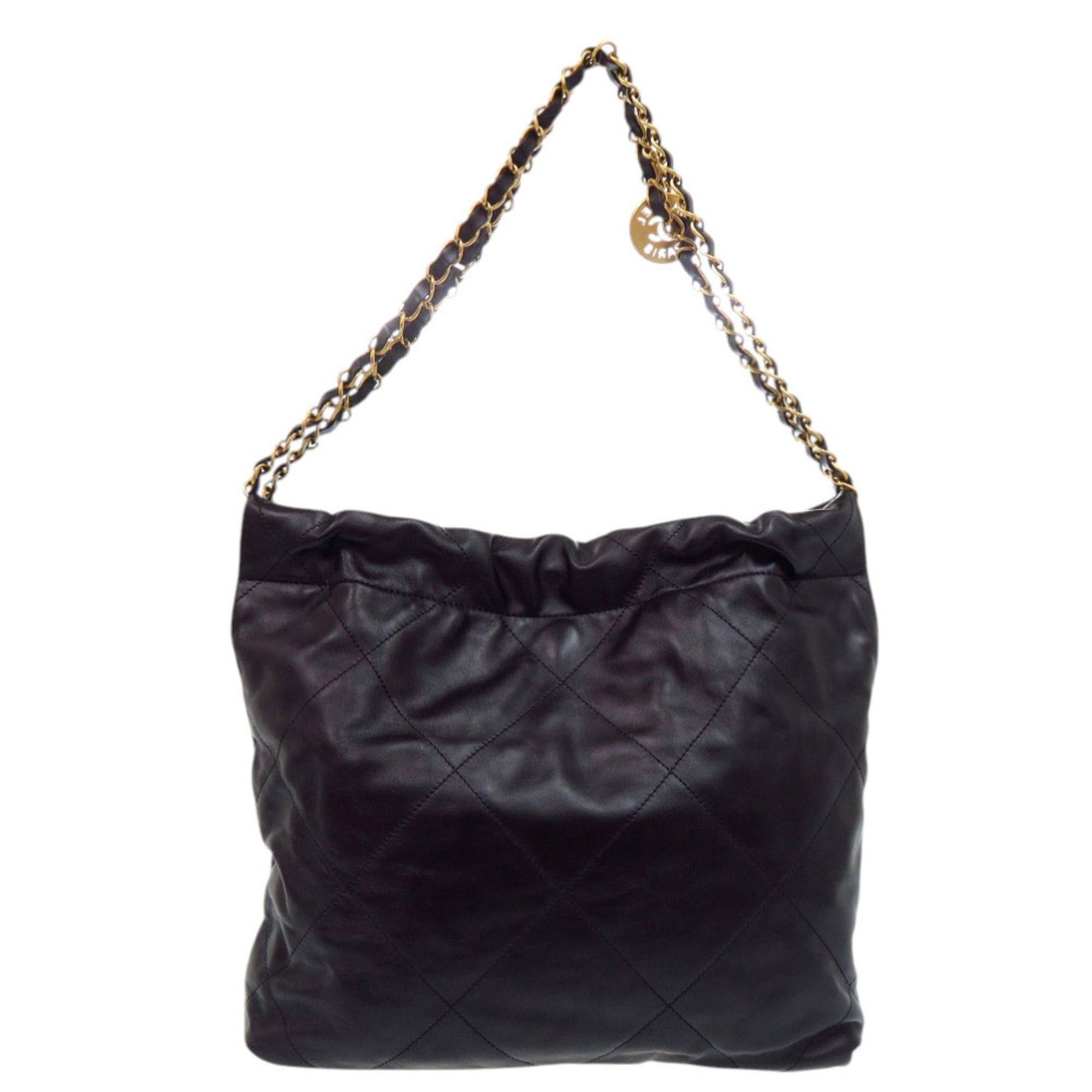 Chanel Excellent condition Chanel 22 Small Calfskin Black Shoulder Bag 0128CHANEL Size ONE SIZE - 3 Thumbnail