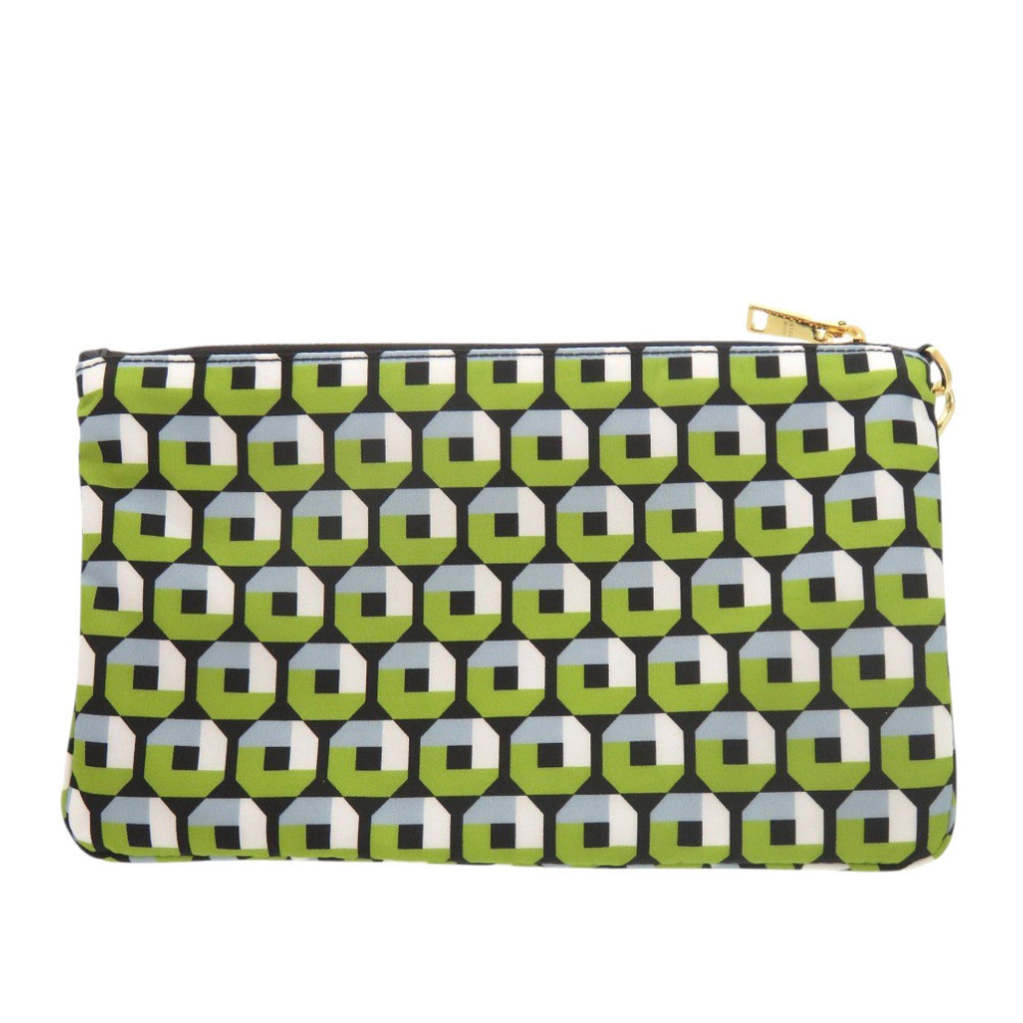 Prada Like New Prada Nylon Green Handbag Pouch 1289PRADA Size ONE SIZE - 3 Thumbnail