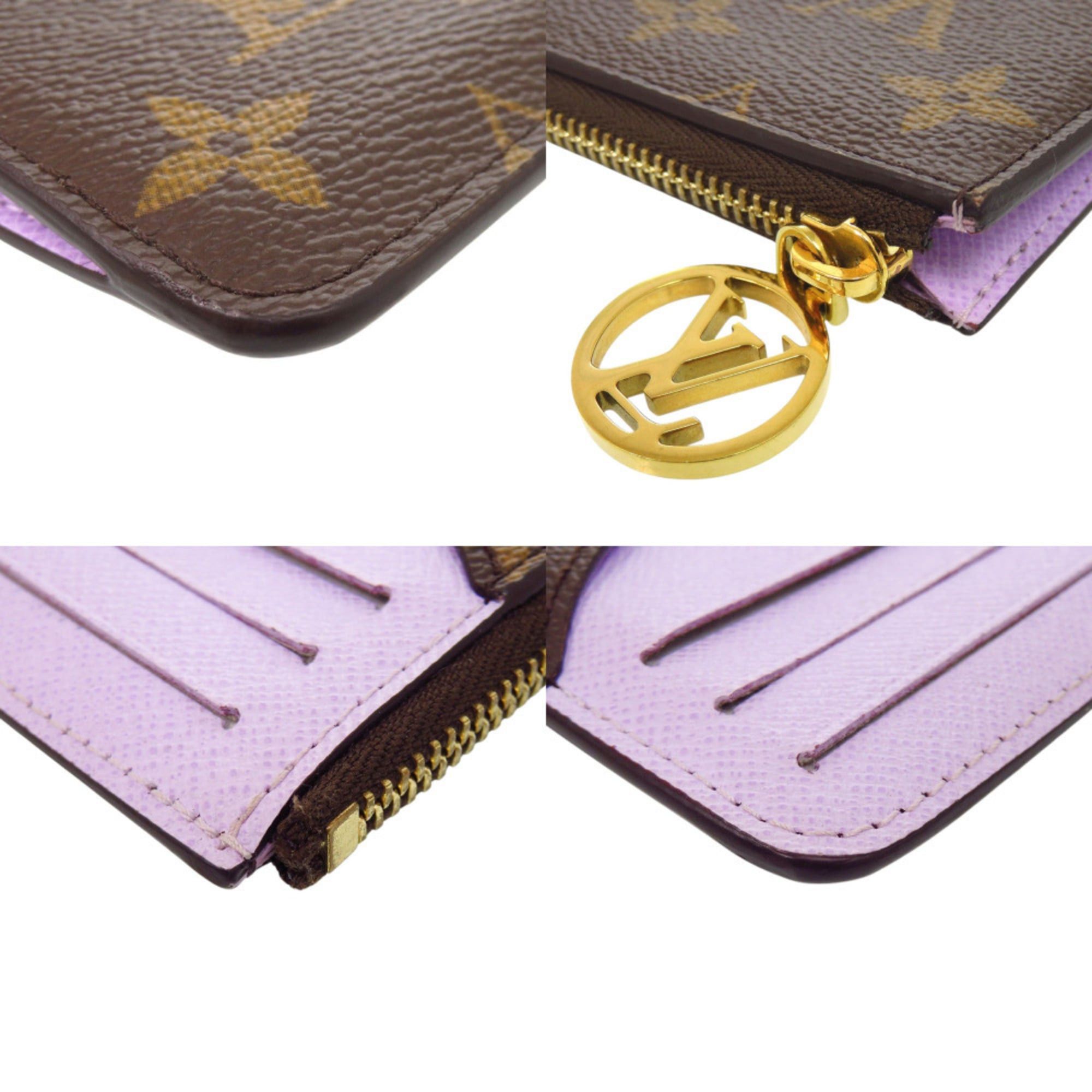 Louis Vuitton Excellent condition Louis Vuitton Portecarte Romy Monogram M82938 Lilac business card holder/card case wallet LV 0419LOUIS VUITTON Size ONE SIZE - 4 Thumbnail
