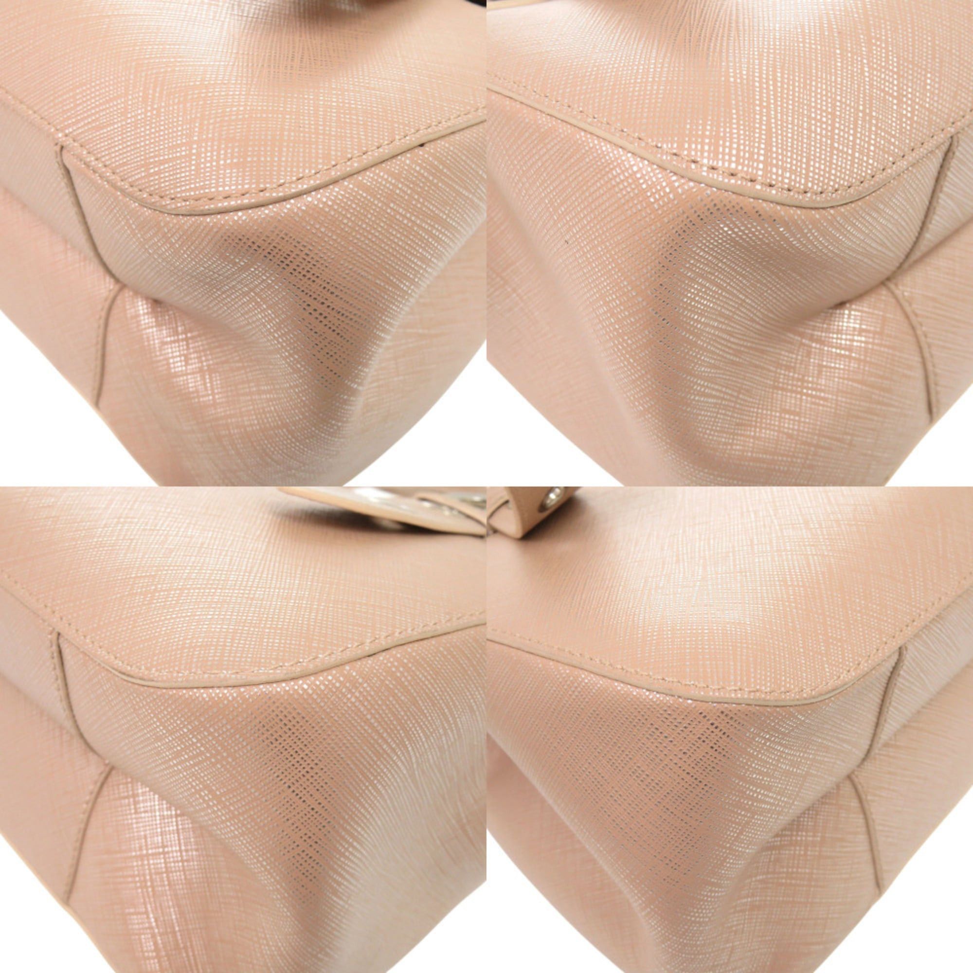 Salvatore Ferragamo Excellent condition Salvatore Ferragamo Gancini 21 5322 Leather Pink Handbag 0346Salvatore Size ONE SIZE - 4 Thumbnail