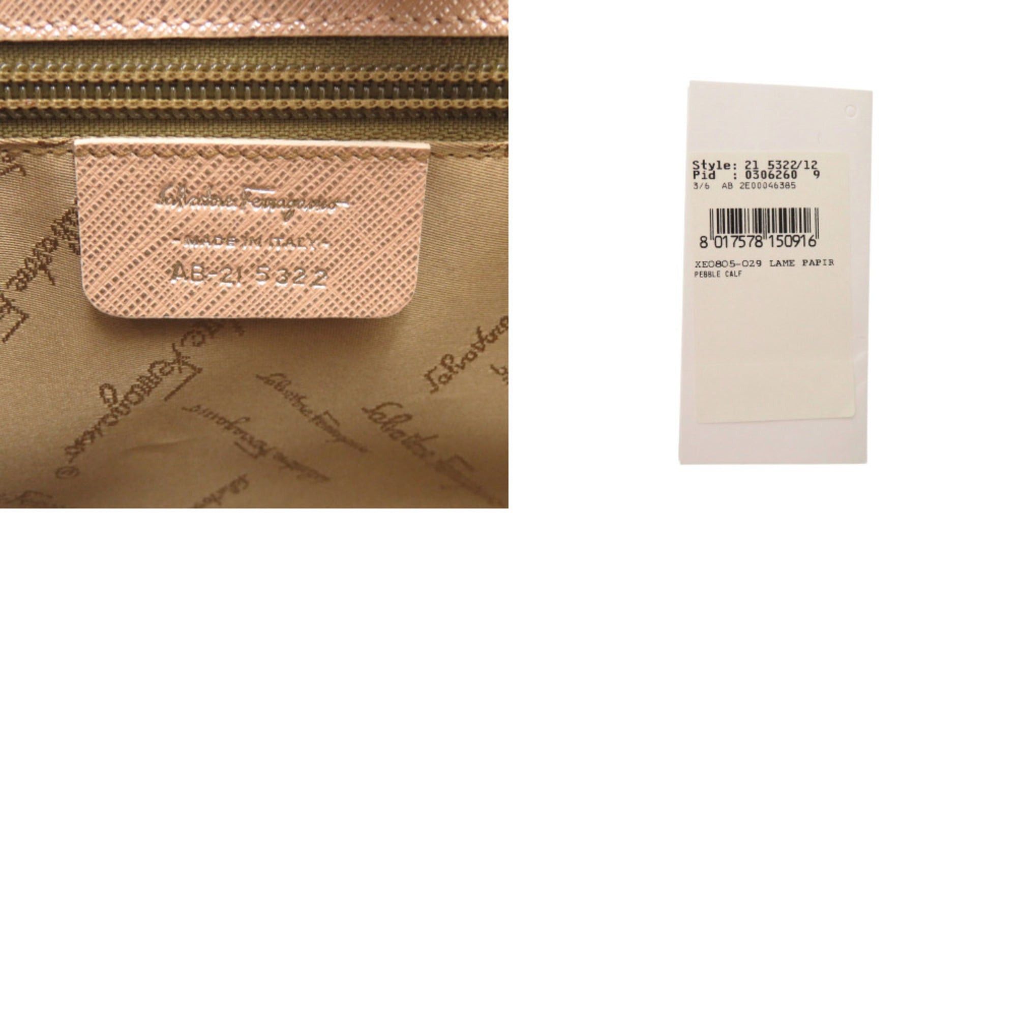 Salvatore Ferragamo Excellent condition Salvatore Ferragamo Gancini 21 5322 Leather Pink Handbag 0346Salvatore Size ONE SIZE - 8 Thumbnail