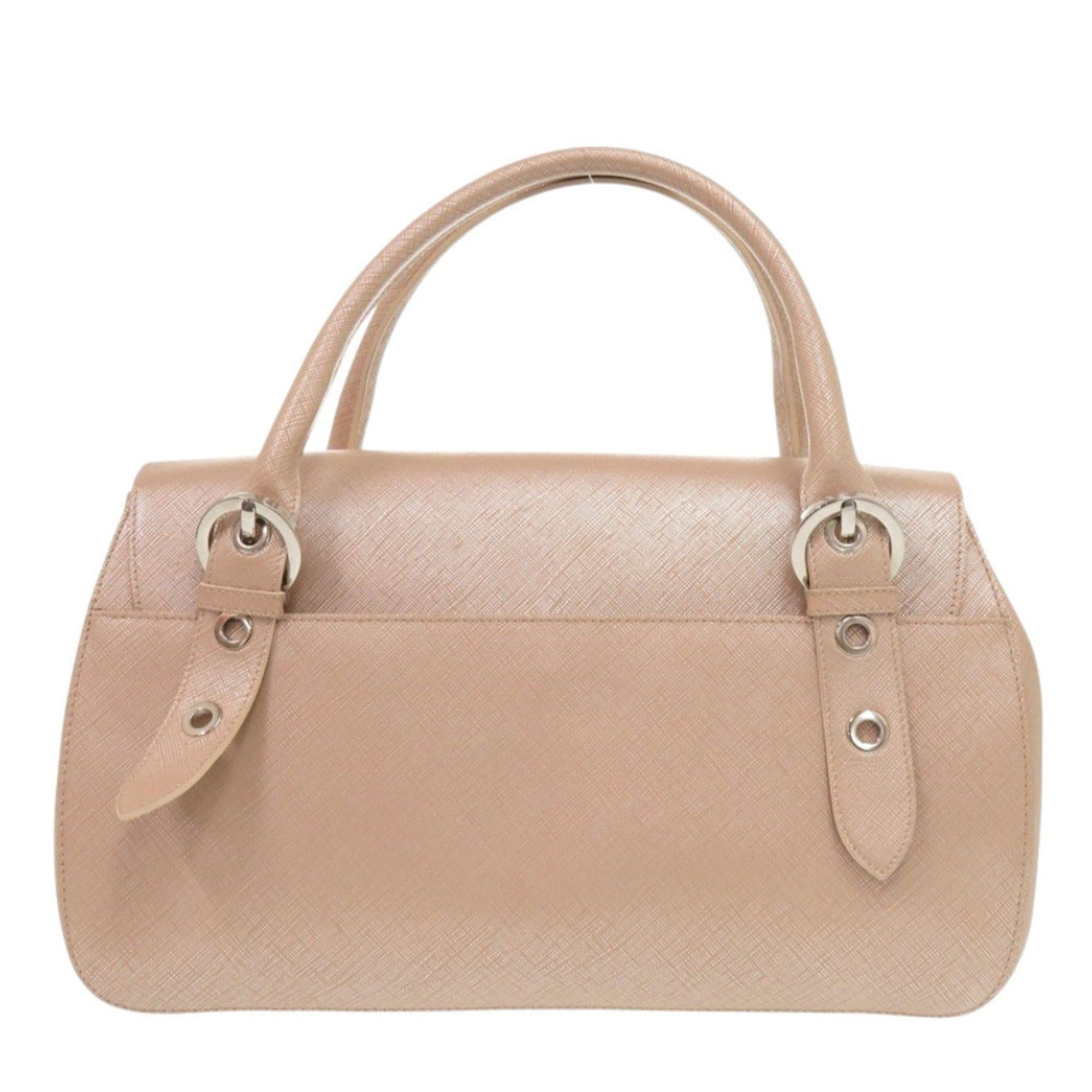 Salvatore Ferragamo Excellent condition Salvatore Ferragamo Gancini 21 5322 Leather Pink Handbag 0346Salvatore Size ONE SIZE - 2 Thumbnail