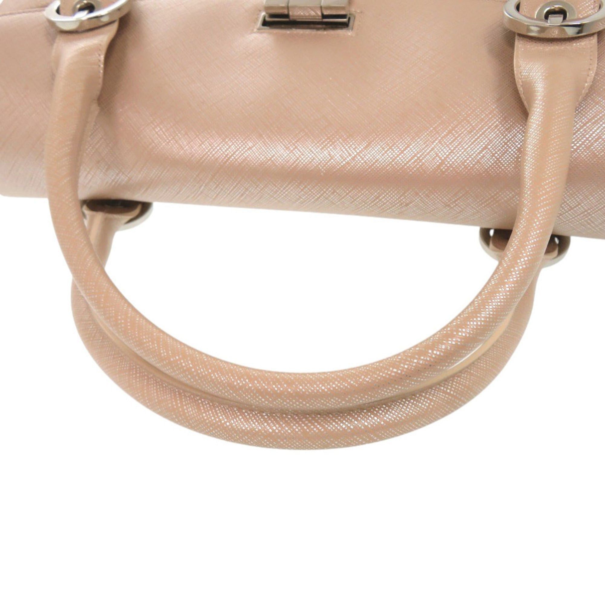 Salvatore Ferragamo Excellent condition Salvatore Ferragamo Gancini 21 5322 Leather Pink Handbag 0346Salvatore Size ONE SIZE - 5 Thumbnail