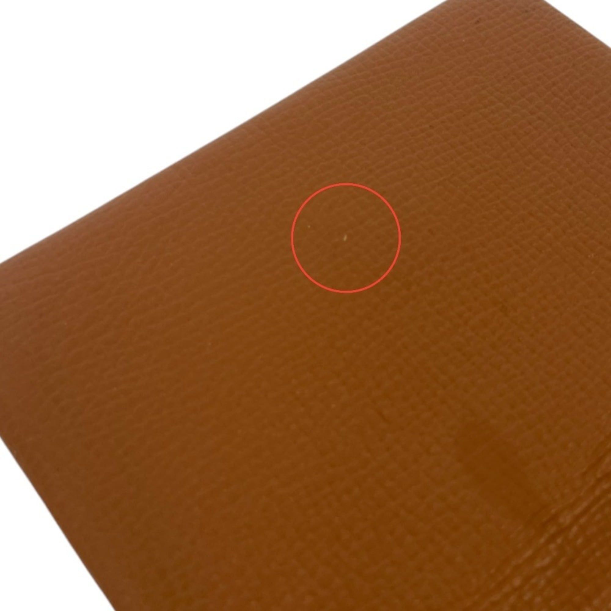Hermes HERMES Calvi Veau Epsom Business Card Holder/Card Case/Pass Case with X Stamp, Brown, Men's/Women's Size ONE SIZE - 11 Thumbnail