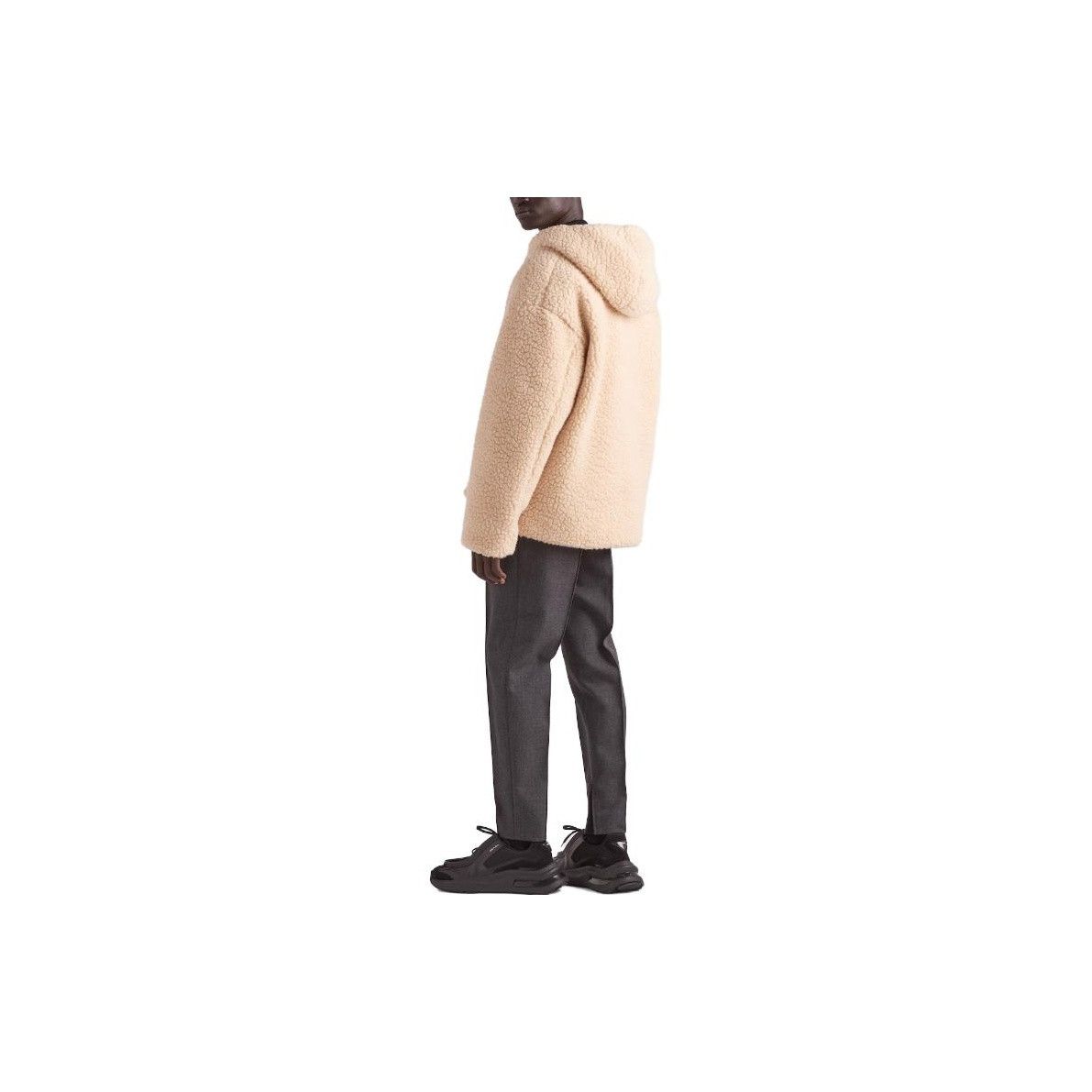 Prada Prada Logo Patch Fleece Hooded Jacket Size M Size US M / EU 48-50 / 2 - 9 Thumbnail