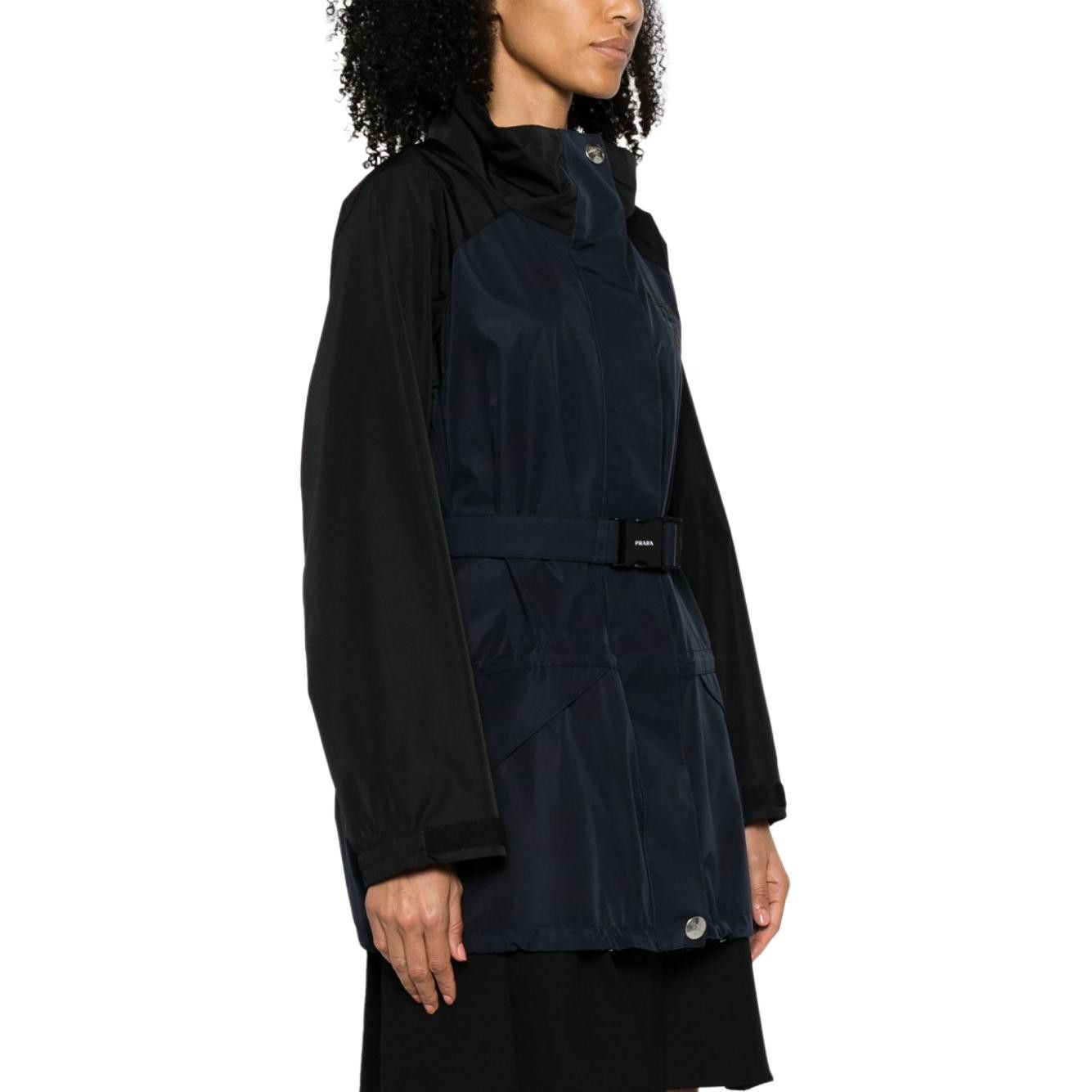 Prada Prada Navy Black Belted Jacket Size 36 Size XS / US 0-2 / IT 36-38 - 9 Thumbnail